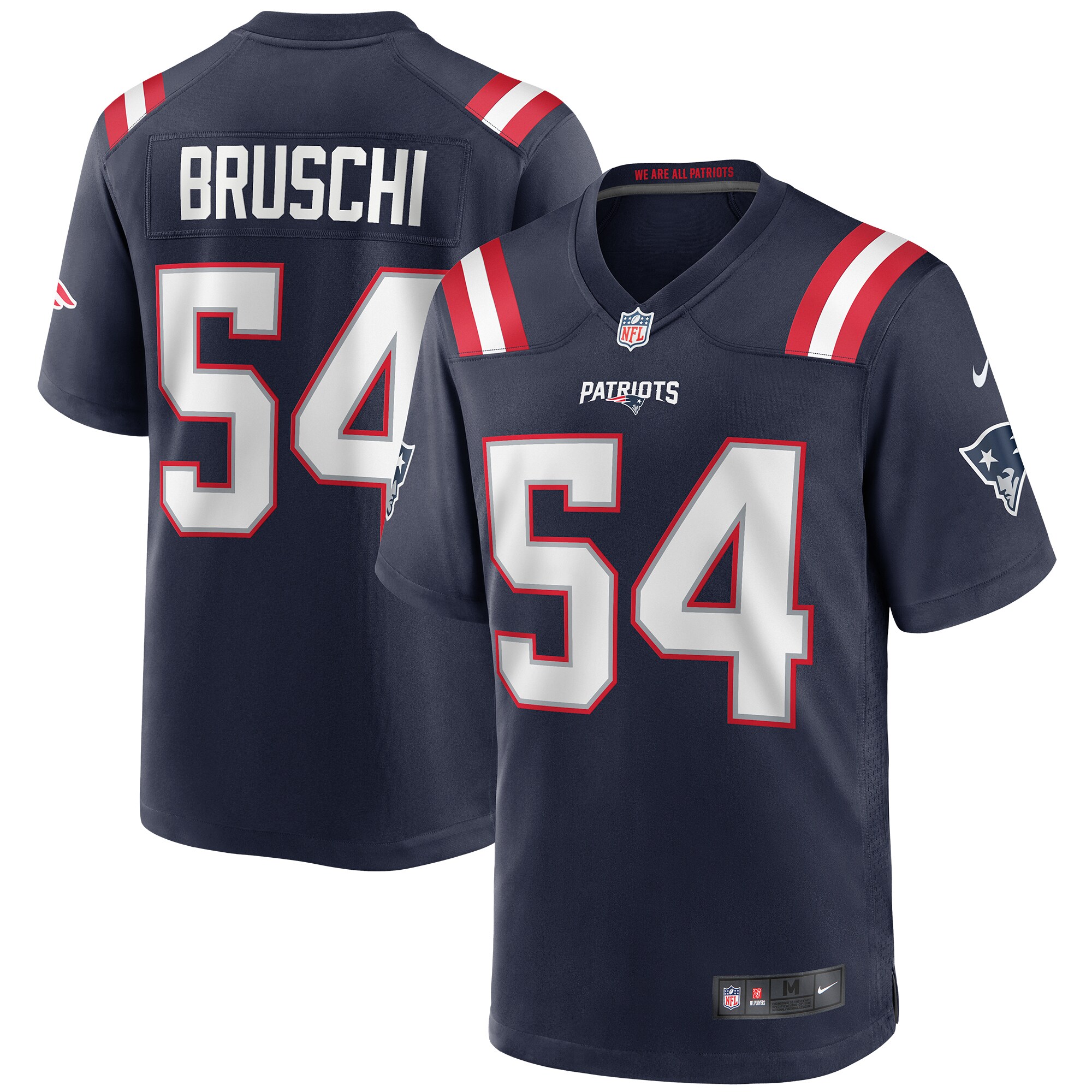 Tedy Bruschi New England Patriots Nike Game Retired Player Jersey - Navy