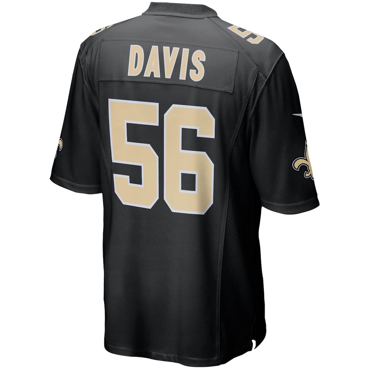 Men's Demario Davis Nike Saints Game Day Jersey - Black