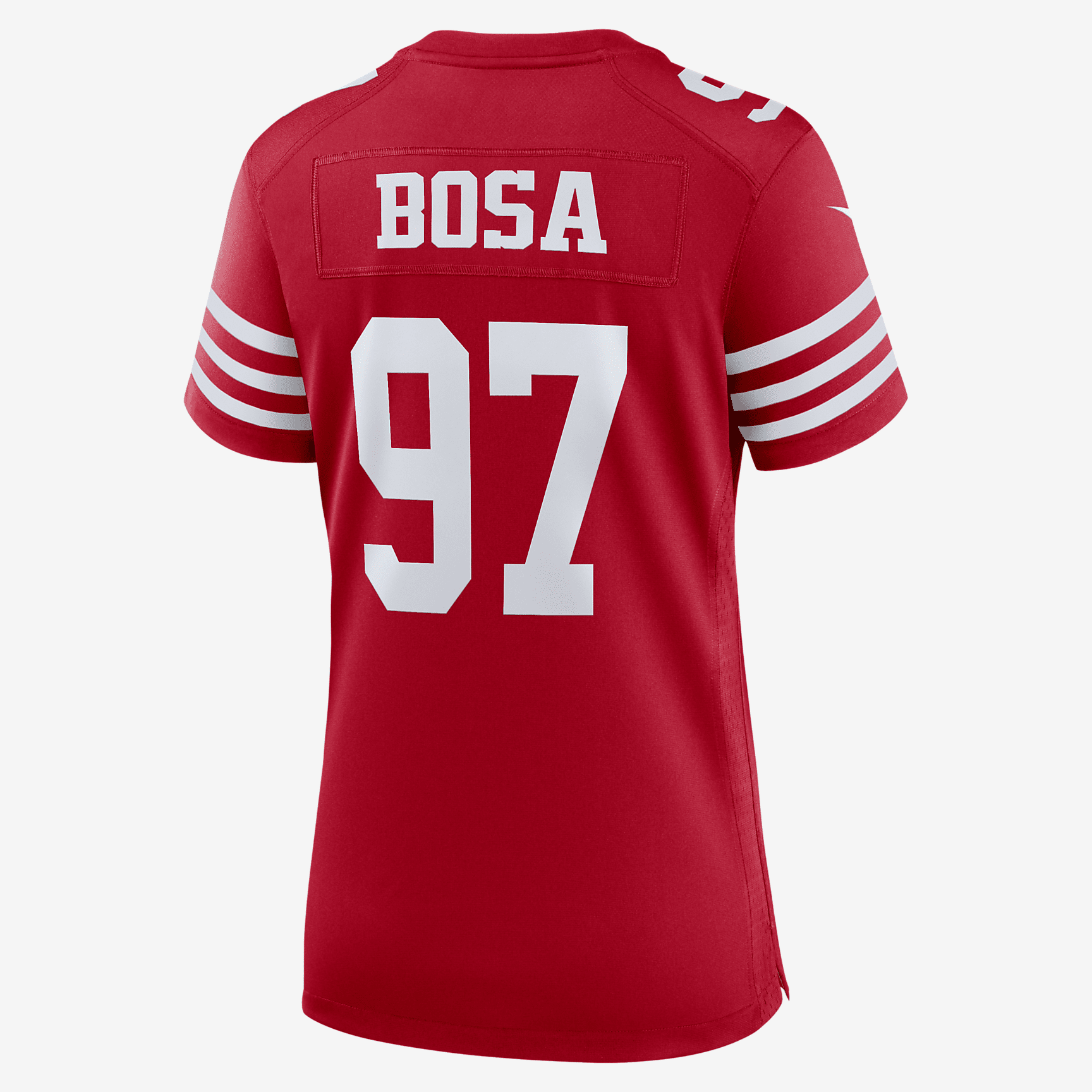 NFL San Francisco 49ers (Nick Bosa) Women's Game Football Jersey - Scarlet