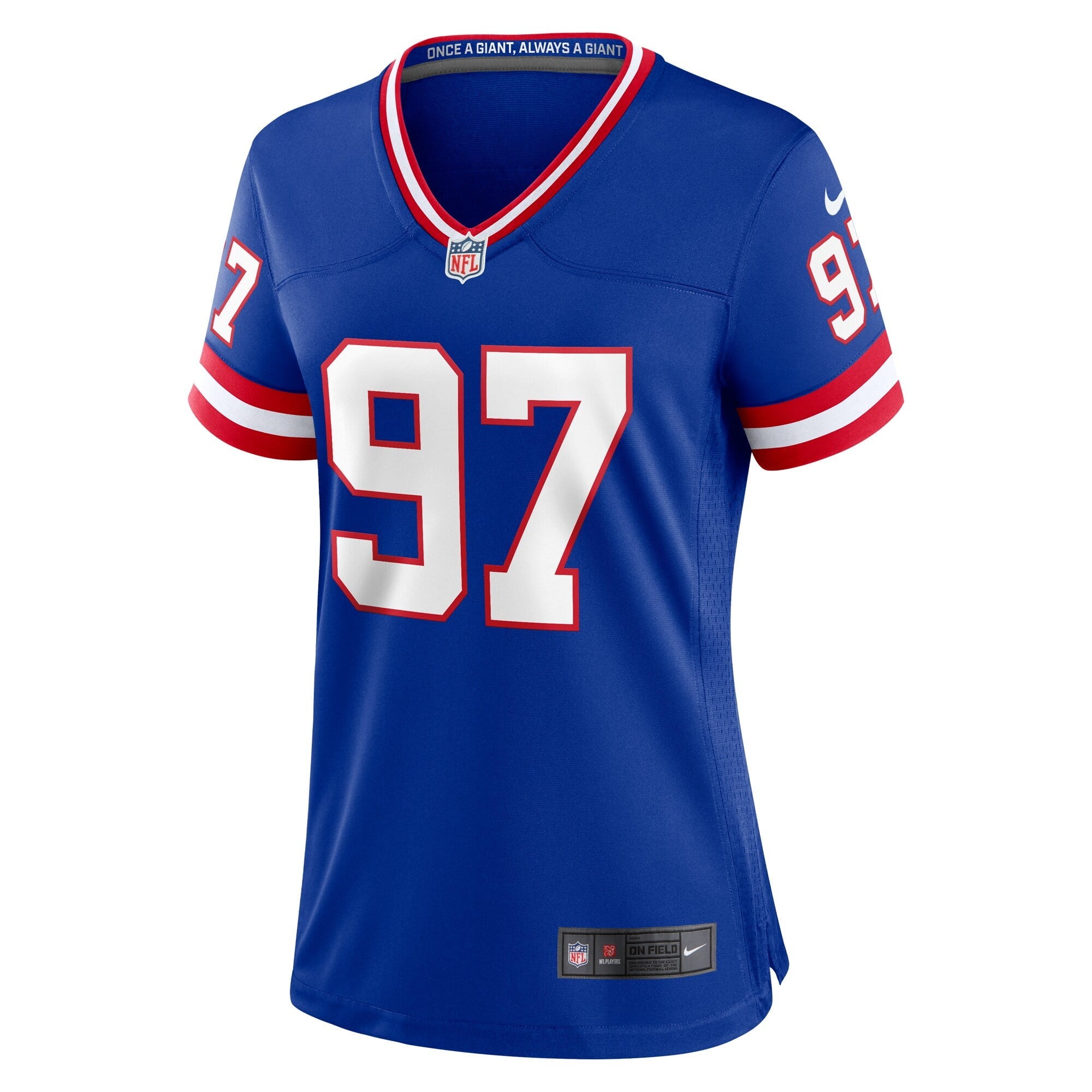 Women's Nike Dexter Lawrence II Royal New York Giants Classic Game Player Jersey