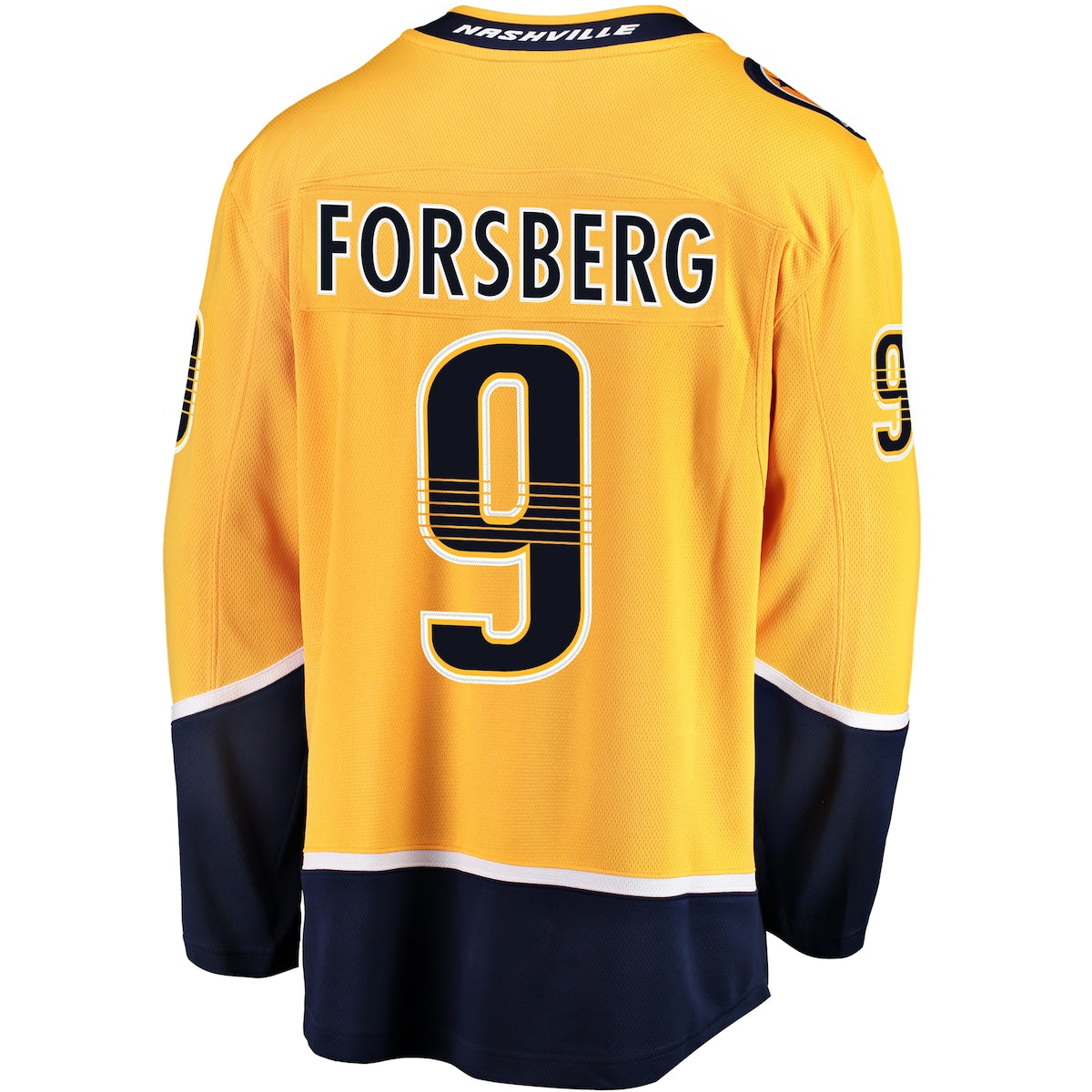 Men's Filip Forsberg Fanatics Predators Breakaway Jersey - Gold