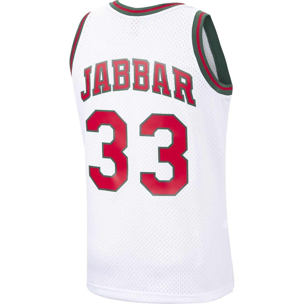 Men's Kareem Abdul-Jabbar Mitchell & Ness Bucks Swingman Jersey - White