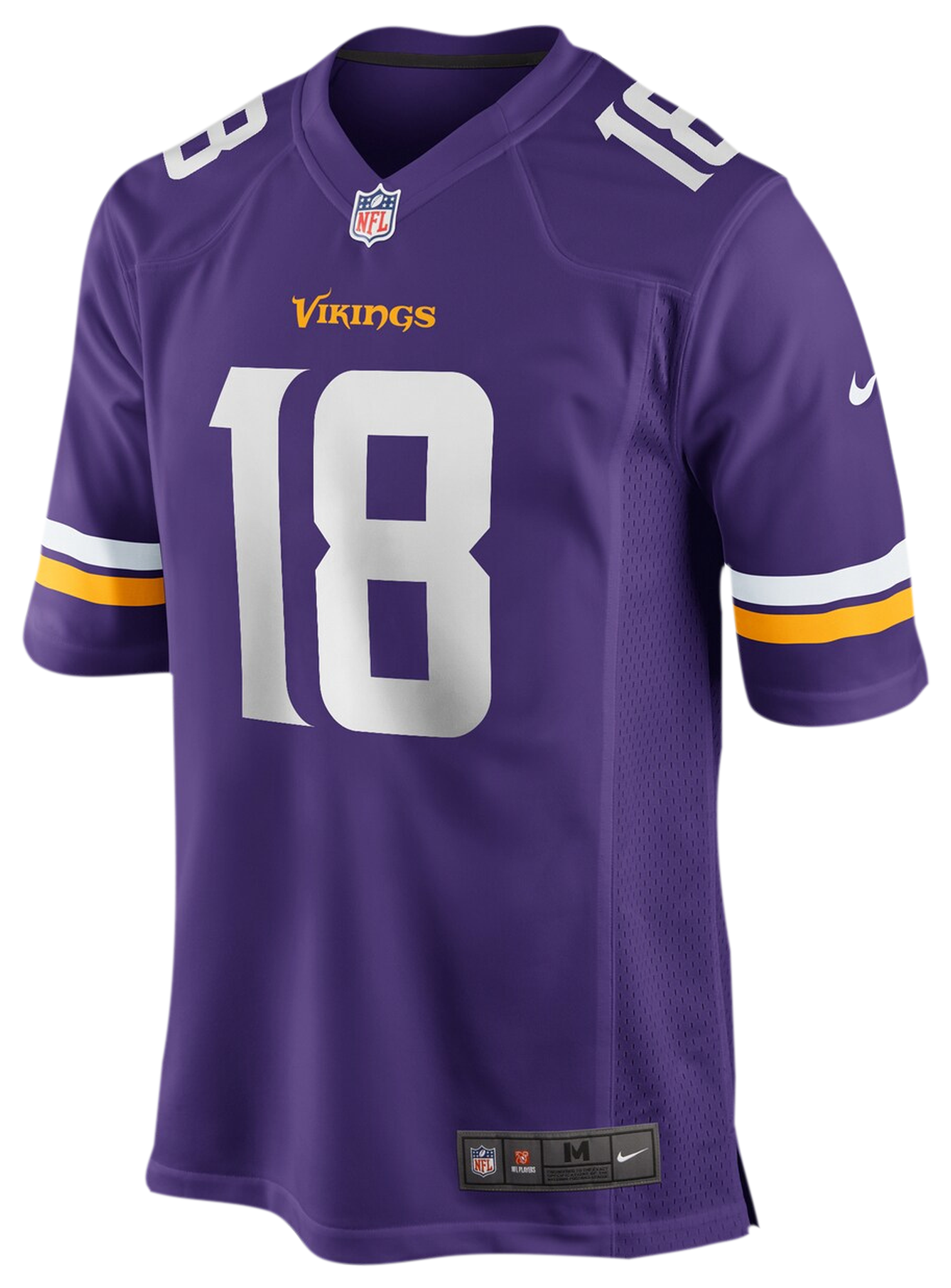 Men's Jefferson Justin Nike Vikings Game Day Jersey - Purple