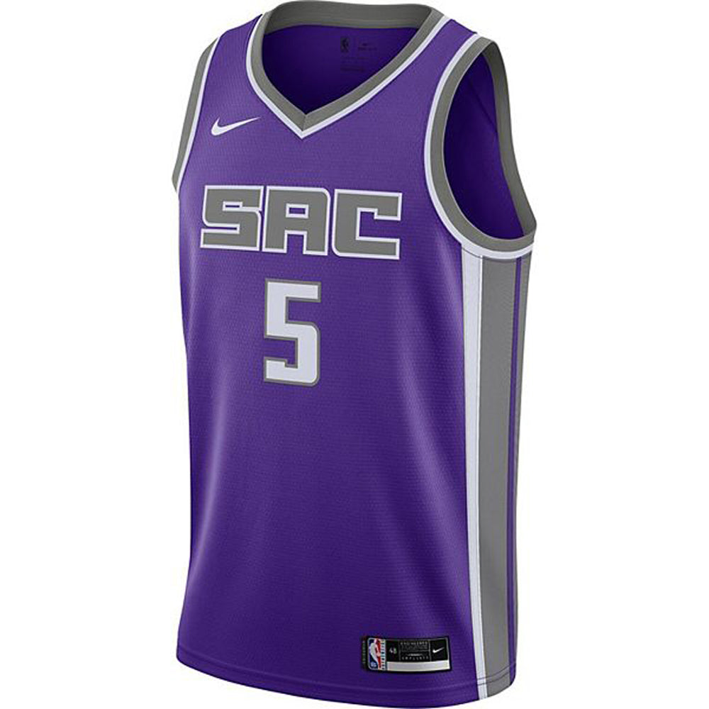 Mens Sacramento Kings De'Aaron Fox Icon Jersey Purple