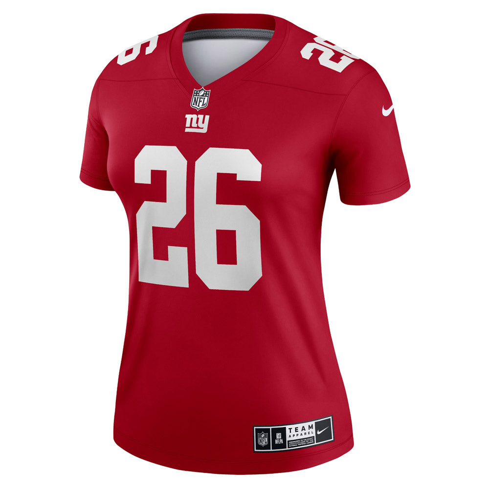 Women's New York Giants Saquon Barkley Inverted Legend Jersey Red