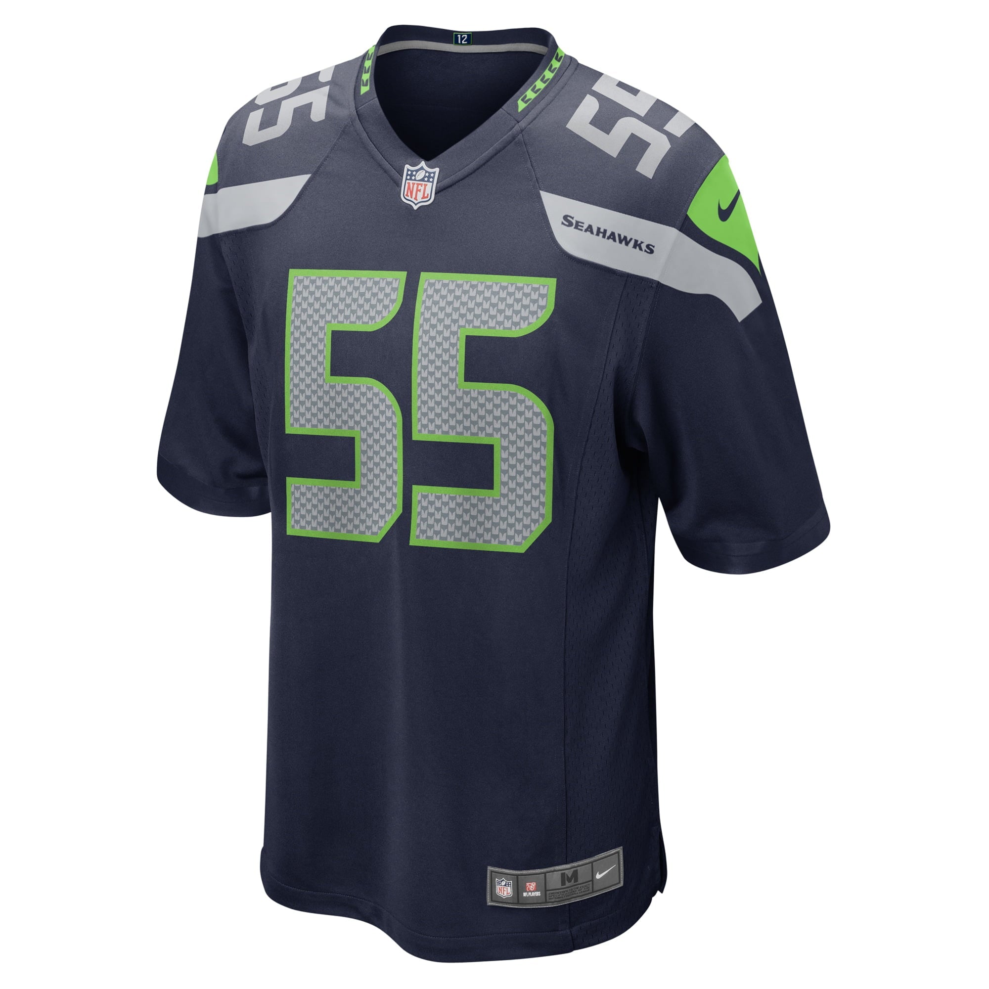 Men's Nike Ben Burr-Kirven College Navy Seattle Seahawks Game Jersey
