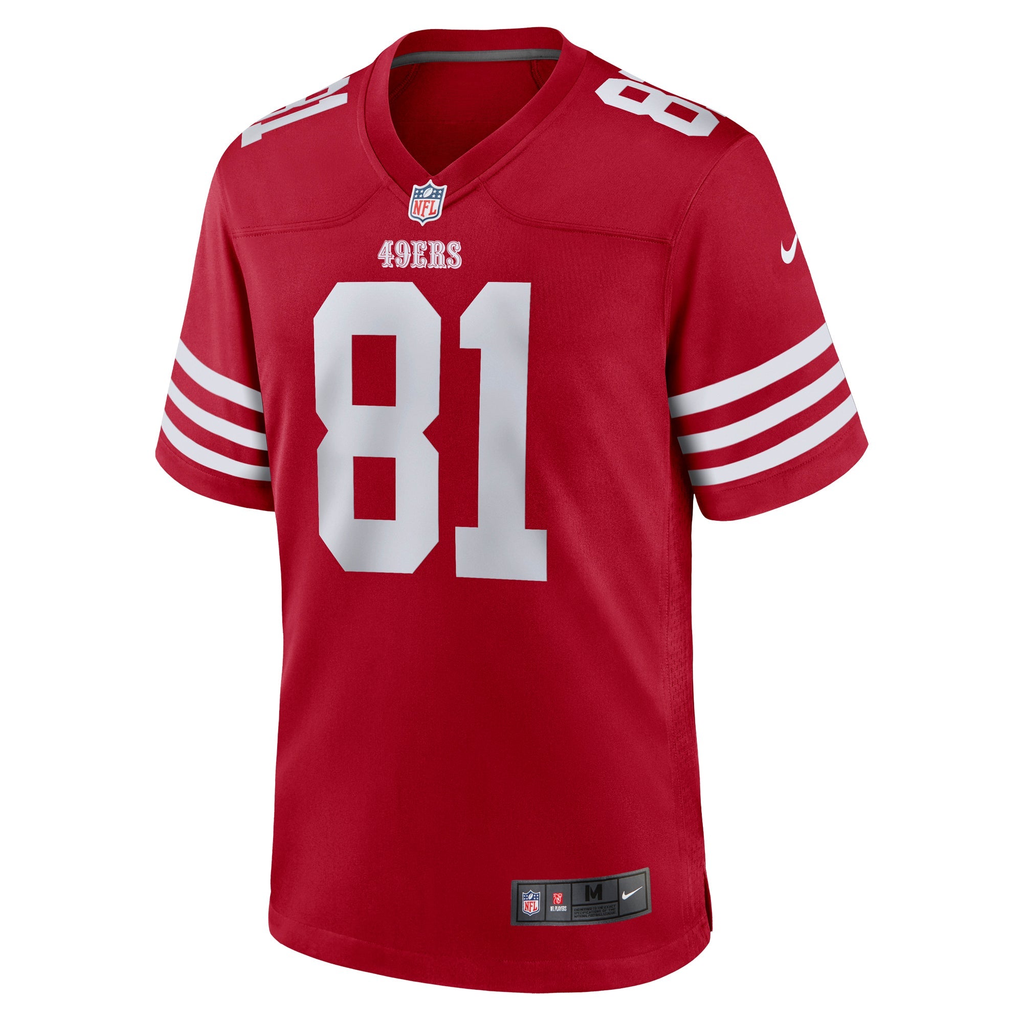 Men's Nike Cameron Latu Scarlet San Francisco 49ers Team Game Jersey
