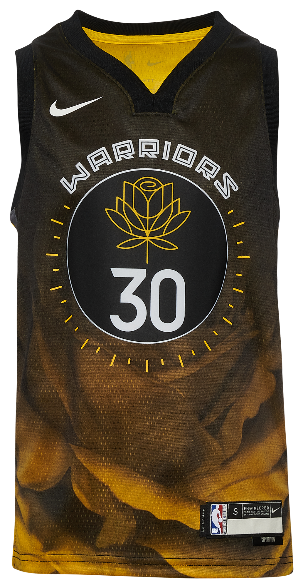 Boys' Grade School Curry Stephen Nike Warriors City Edition Swingman Player Jersey - Black