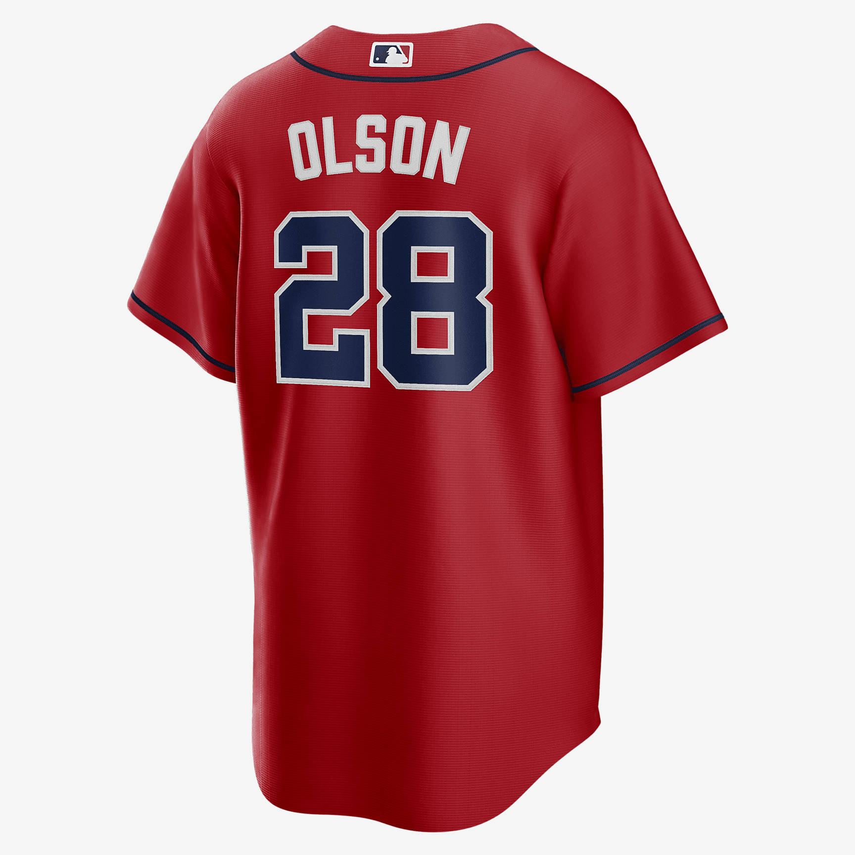 MLB Atlanta Braves (Matt Olson) Men's Replica Baseball Jersey - Sport Red