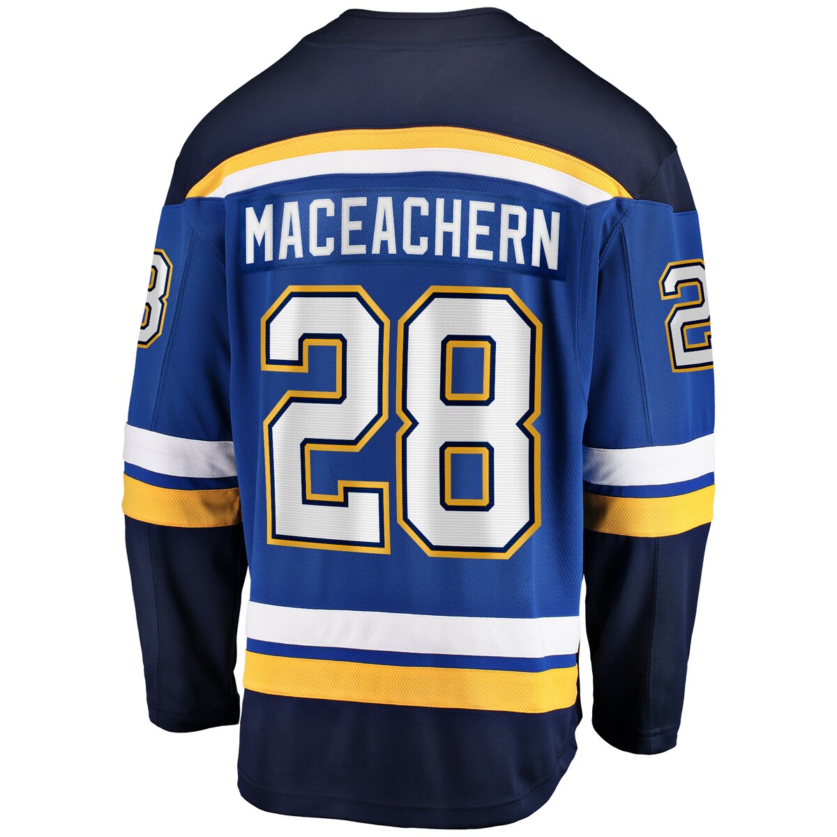 Men's Mackenzie MacEachern Fanatics Blues Breakaway Jersey - Blue