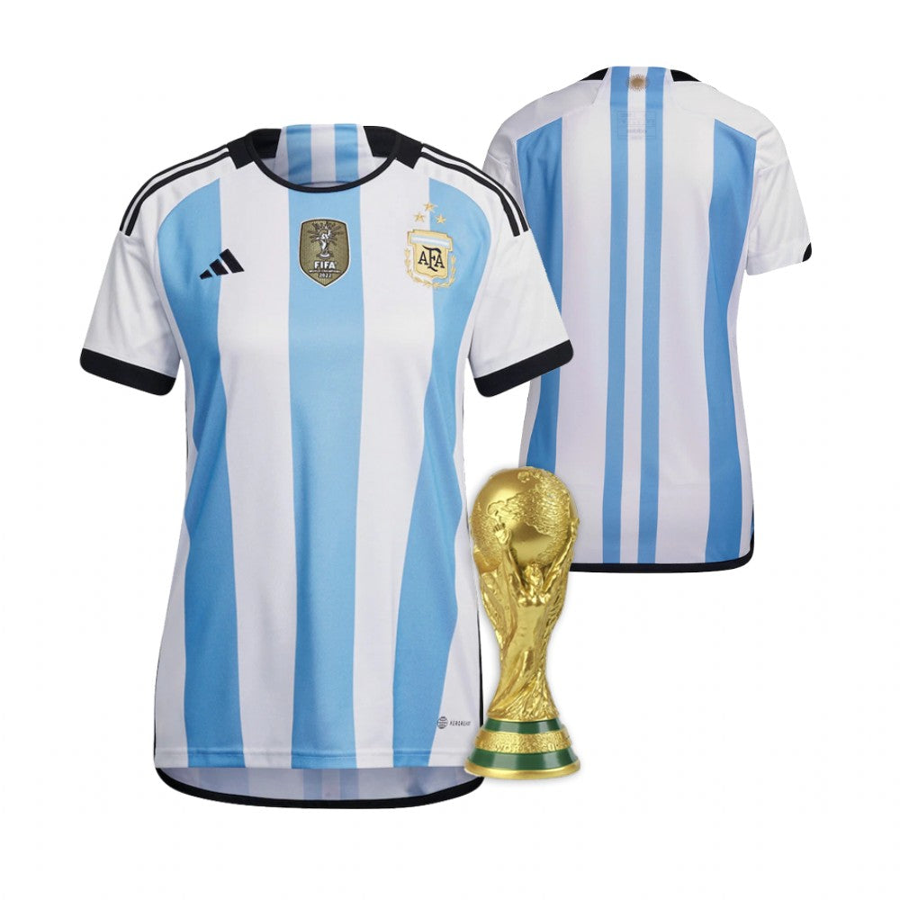 Women's Argentina Home Jersey 2022 World Cup Champions Kit