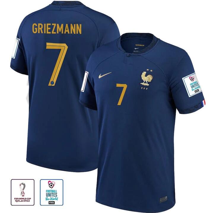 France Antoine Griezmann Home Jersey 2022 World Cup Kit
