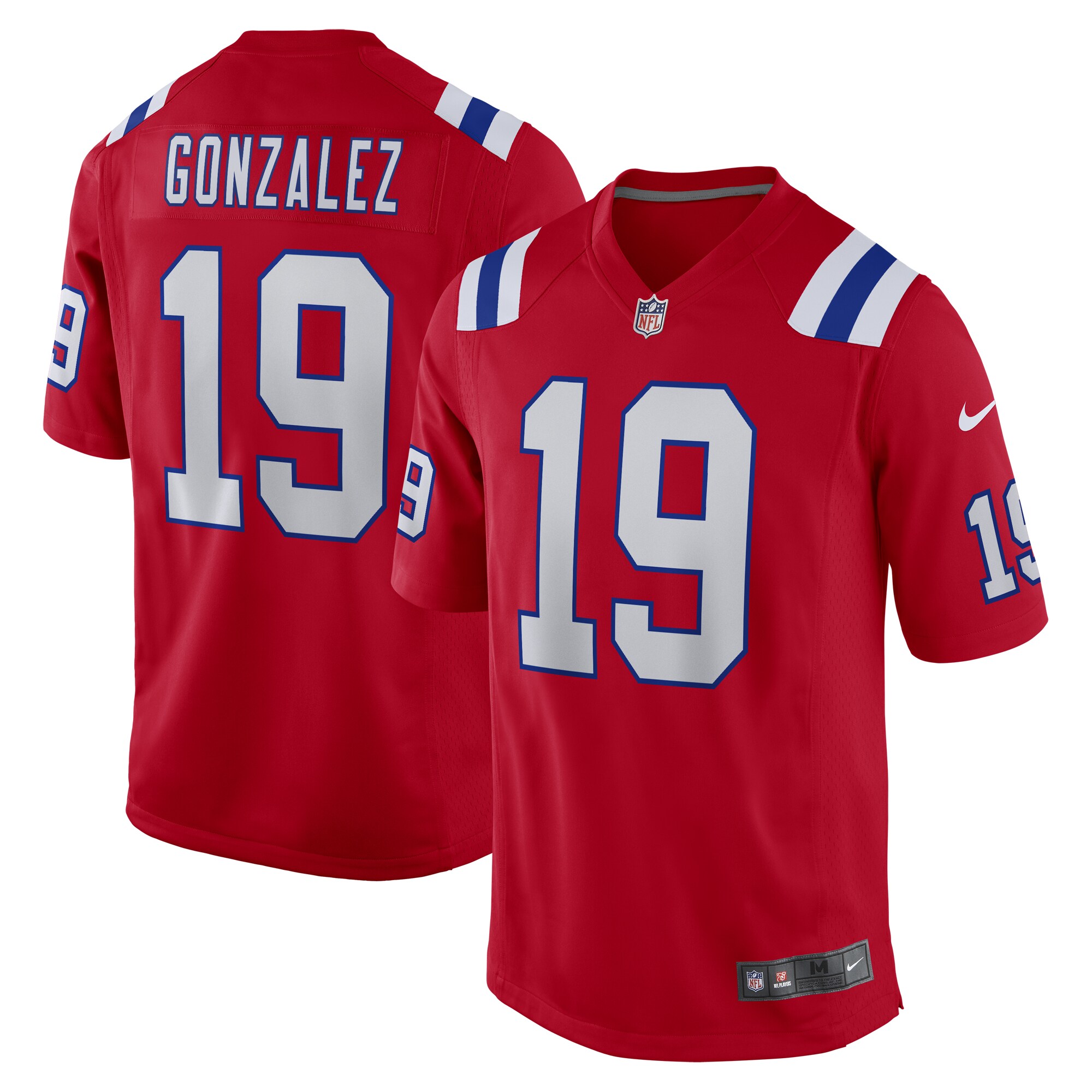 Christian Gonzalez New England Patriots Nike 2023 NFL Draft First Round Pick Alternate Game Jersey - Red