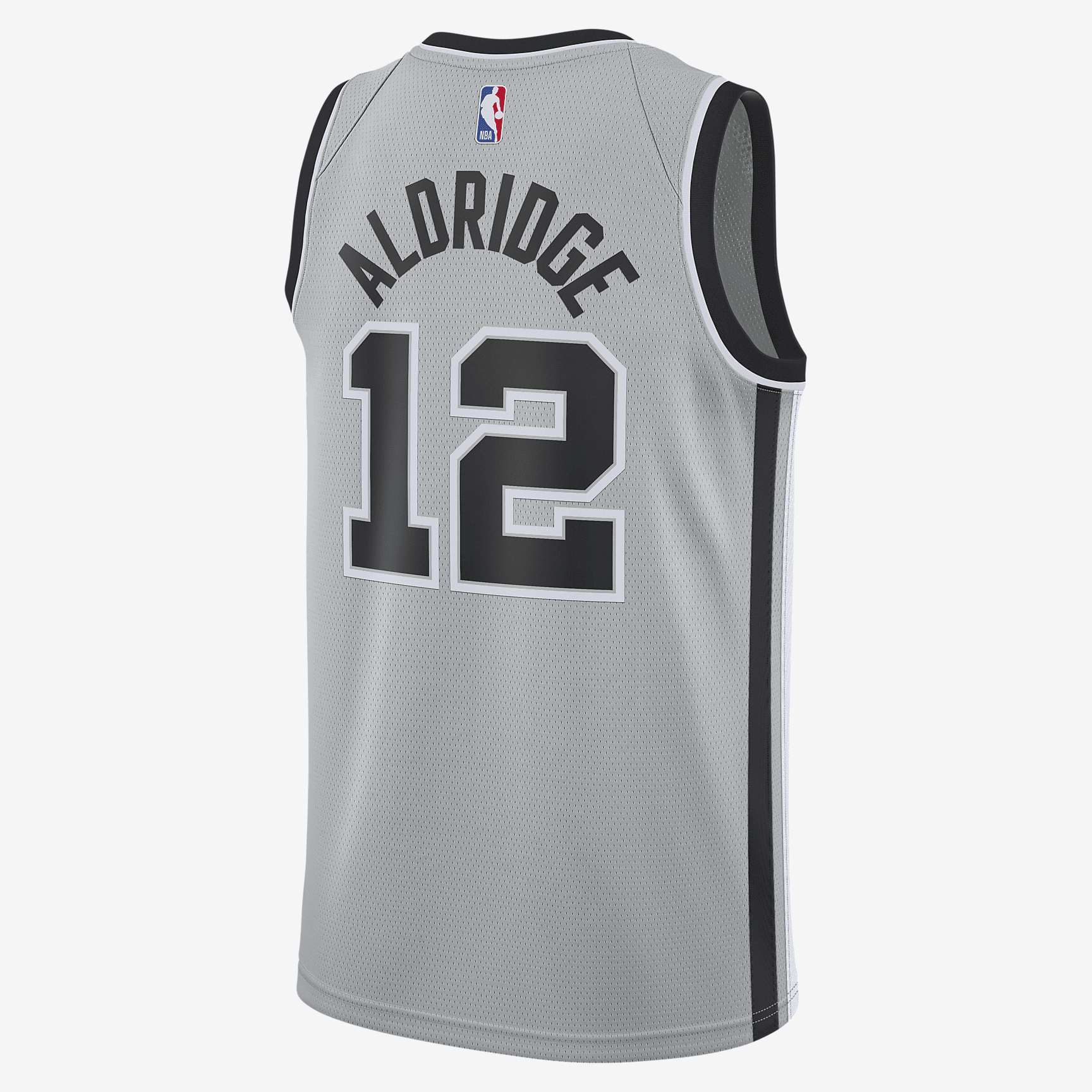 LaMarcus Aldridge Spurs Statement Edition 2020 Jordan NBA Swingman Jersey - Flat Silver/Black/White
