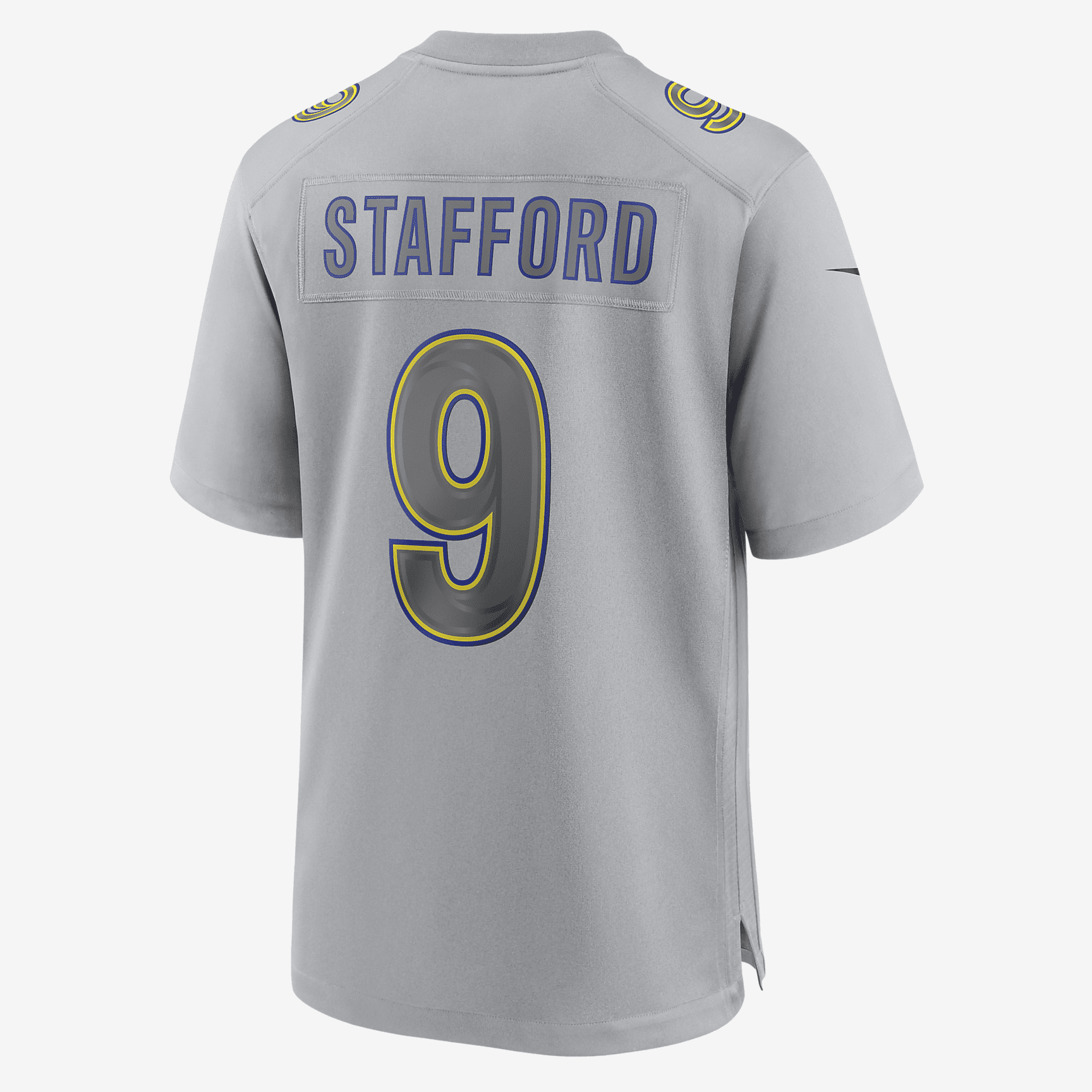 NFL Los Angeles Rams Atmosphere (Matthew Stafford) Men's Fashion Football Jersey - Grey