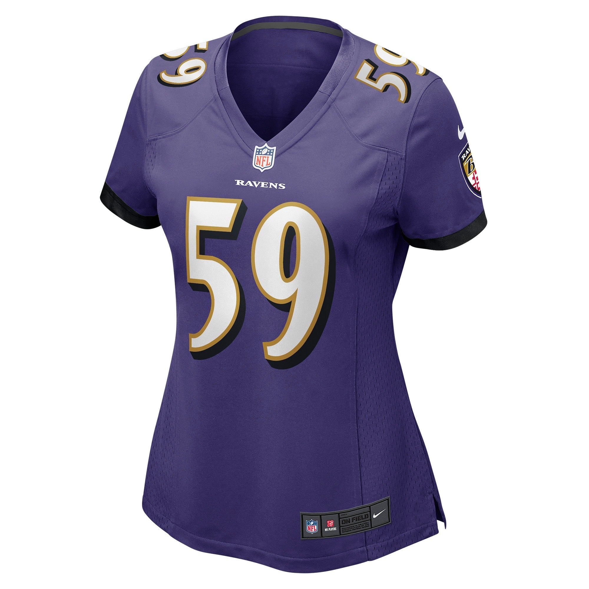 Women's Nike Daelin Hayes Purple Baltimore Ravens Game Jersey
