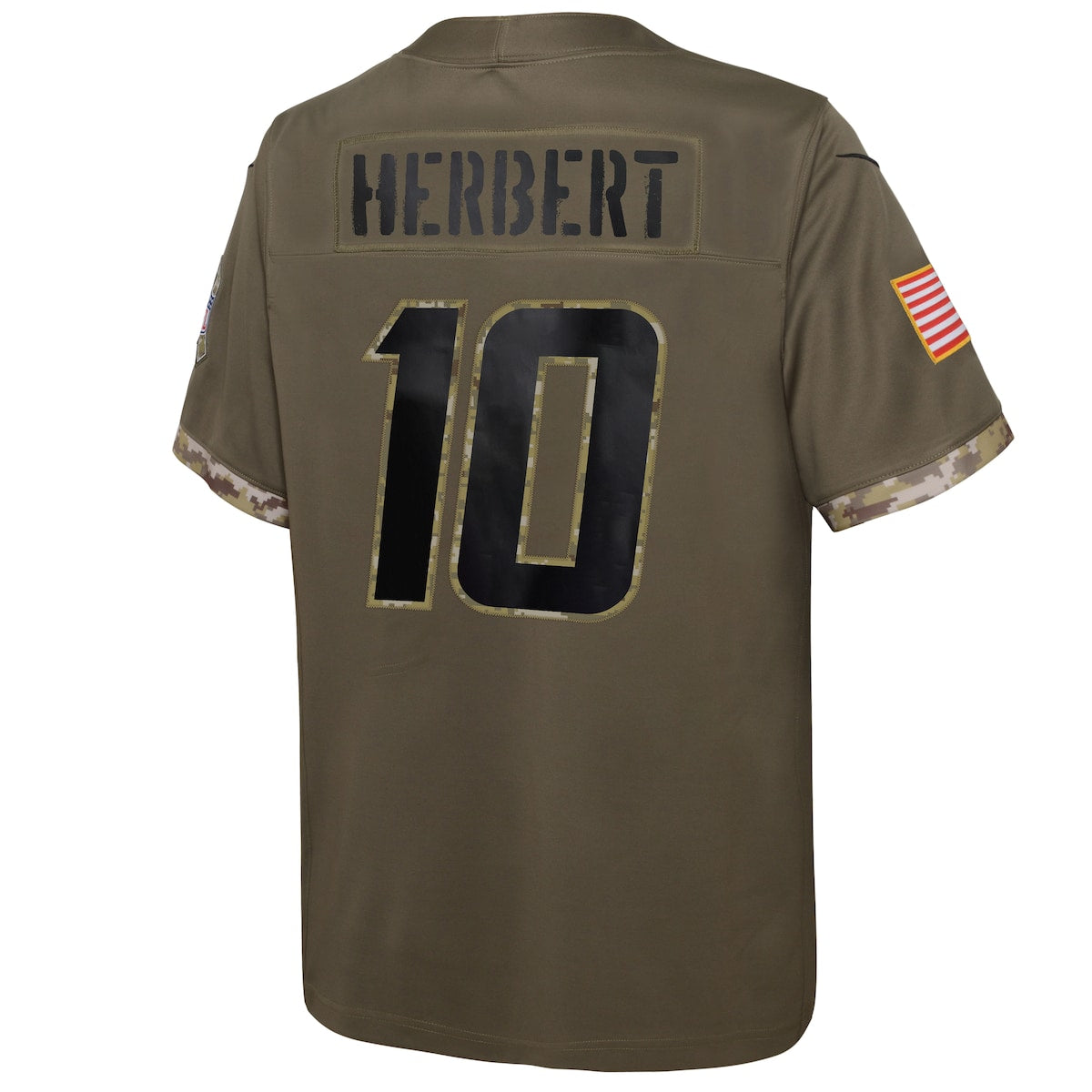 Boys' Grade School Justin Herbert Nike Chargers 2022 Salute To Service Limited Jersey - Green