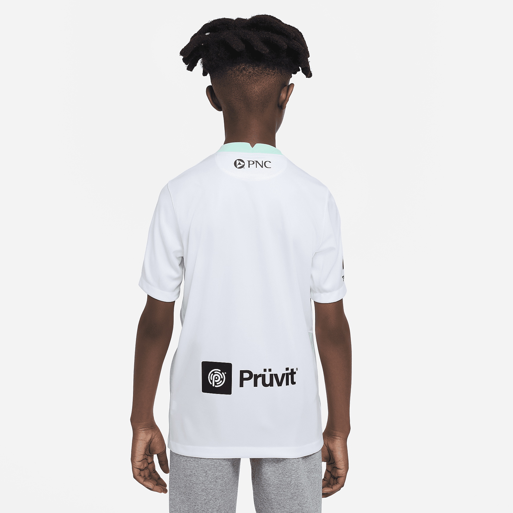 Racing Louisville FC Stadium Away Big Kids' Nike Dri-FIT Soccer Jersey - White/Mint Foam/Lavender Mist