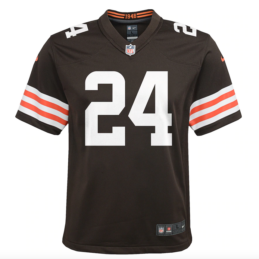 Youth Nick Chubb Brown Cleveland Browns Game Jersey