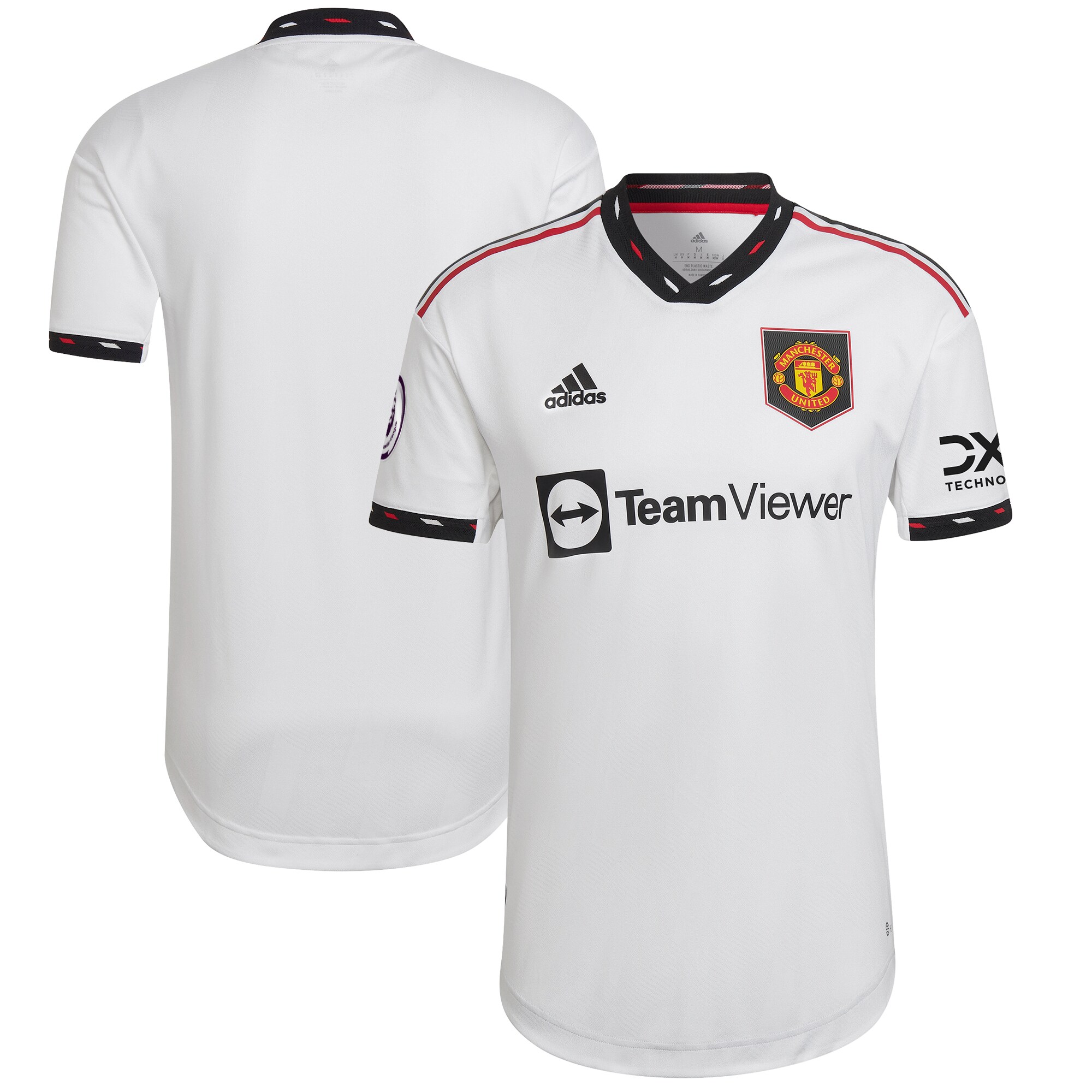 Manchester United adidas 2022/23 Away Blank Authentic Jersey - White