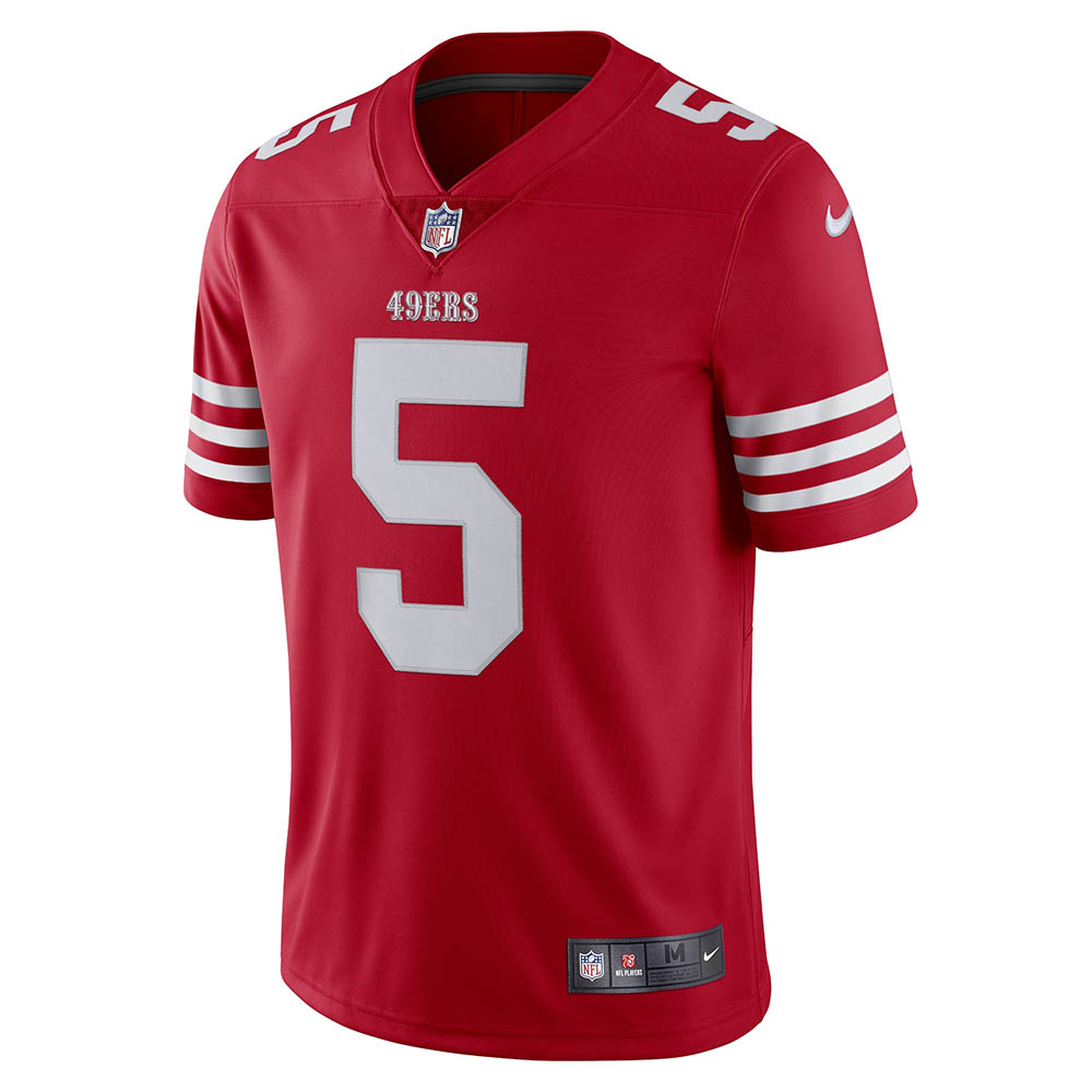 Men's San Francisco 49ers Trey Lance Vapor Limited Jersey Scarlet