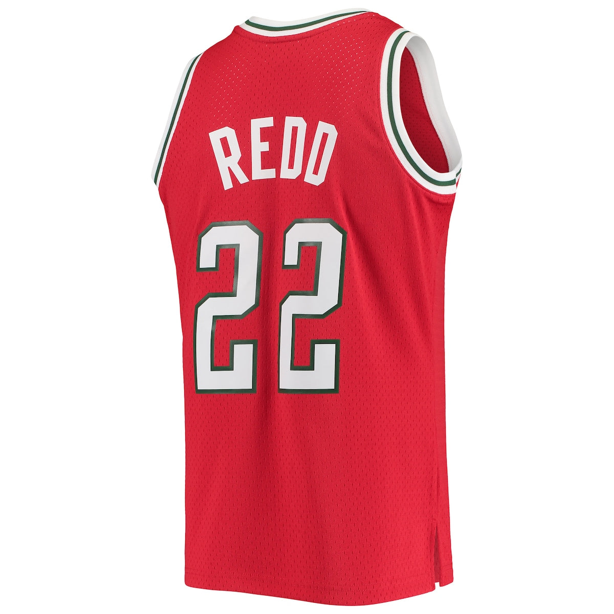 Men's Michael Redd Mitchell & Ness Bucks 2001/02 Hardwood Classics Swingman Jersey - Red