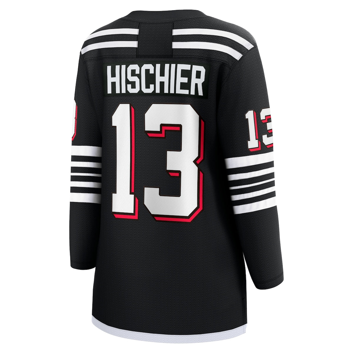 Women's Nico Hischier Fanatics Devils Alternate Premier Breakaway Jersey - Black