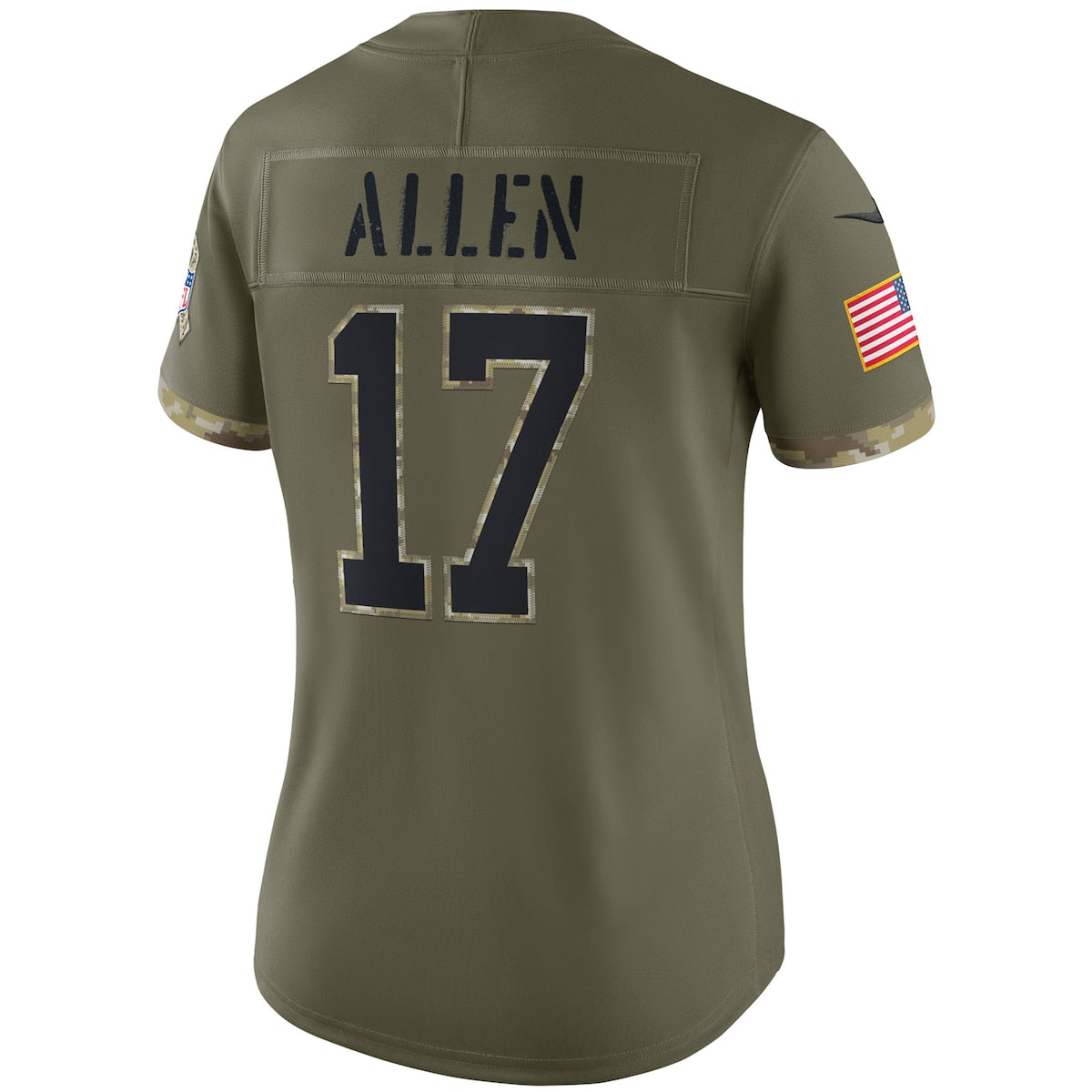 Women's Josh Allen Nike Bills 2022 Salute To Service Limited Jersey - Green