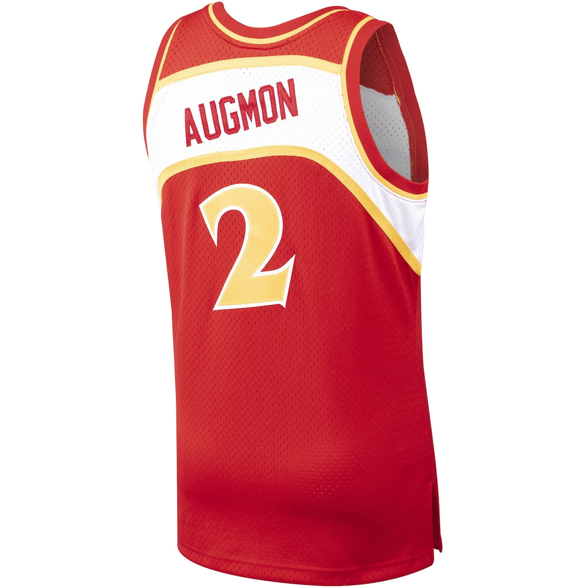 Men's Stacey Augmon Mitchell & Ness Hawks Swingman Jersey - Red