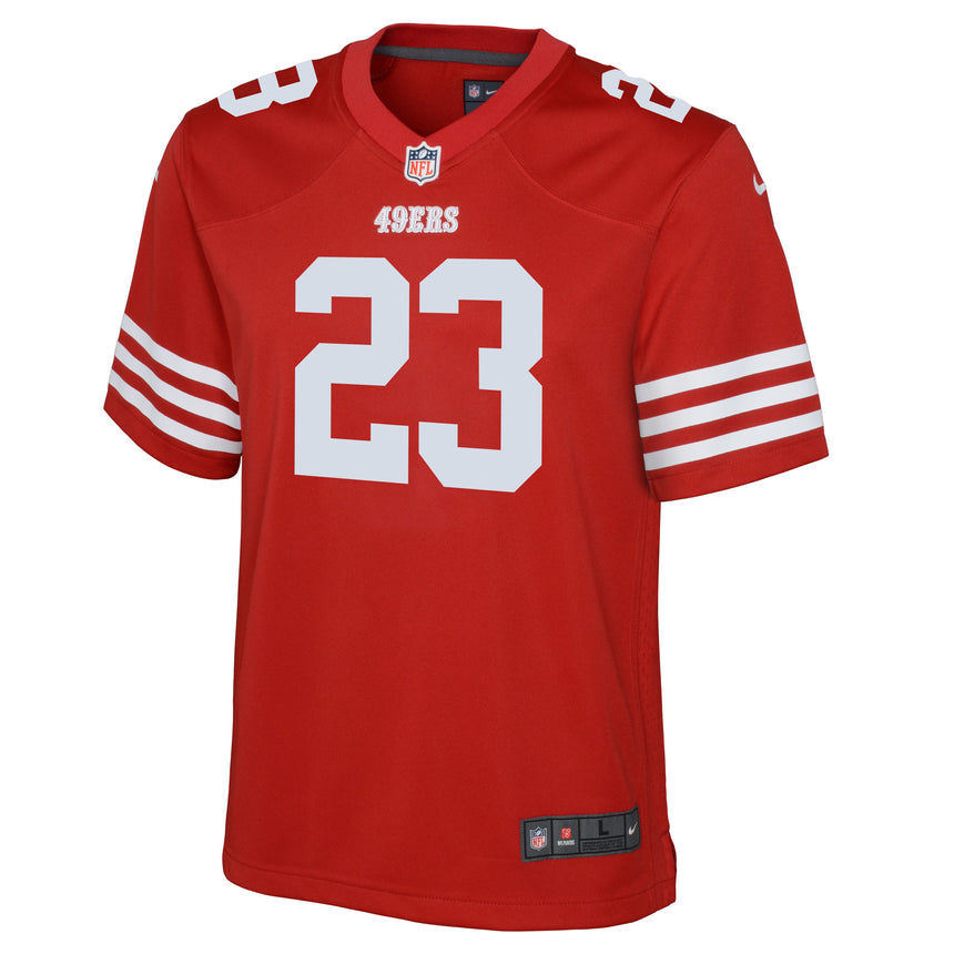 Youth Christian McCaffrey San Francisco 49ers Scarlet Game Jersey
