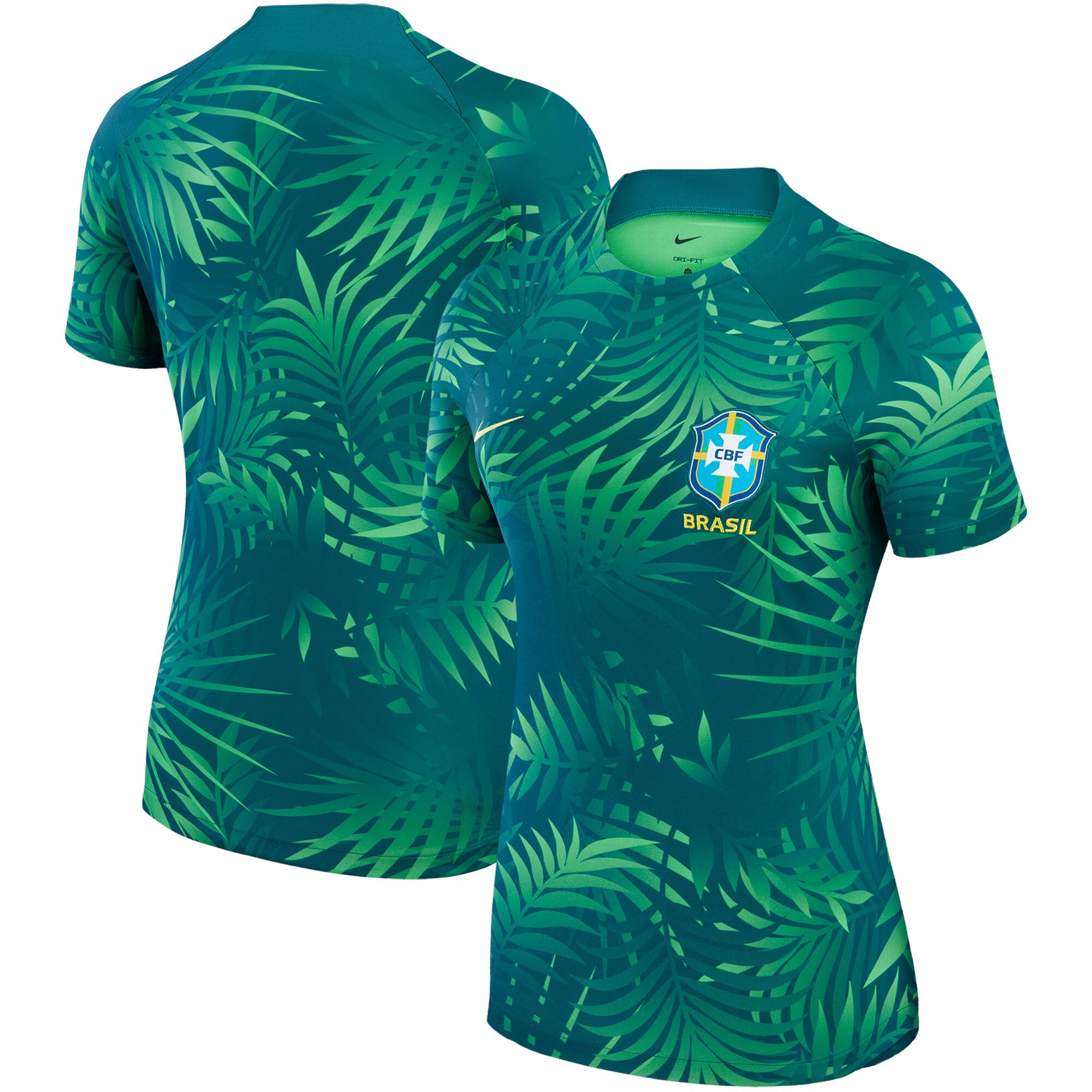 Brazil Women's National Team Nike Women's 2023 Pre-Match Top - Green