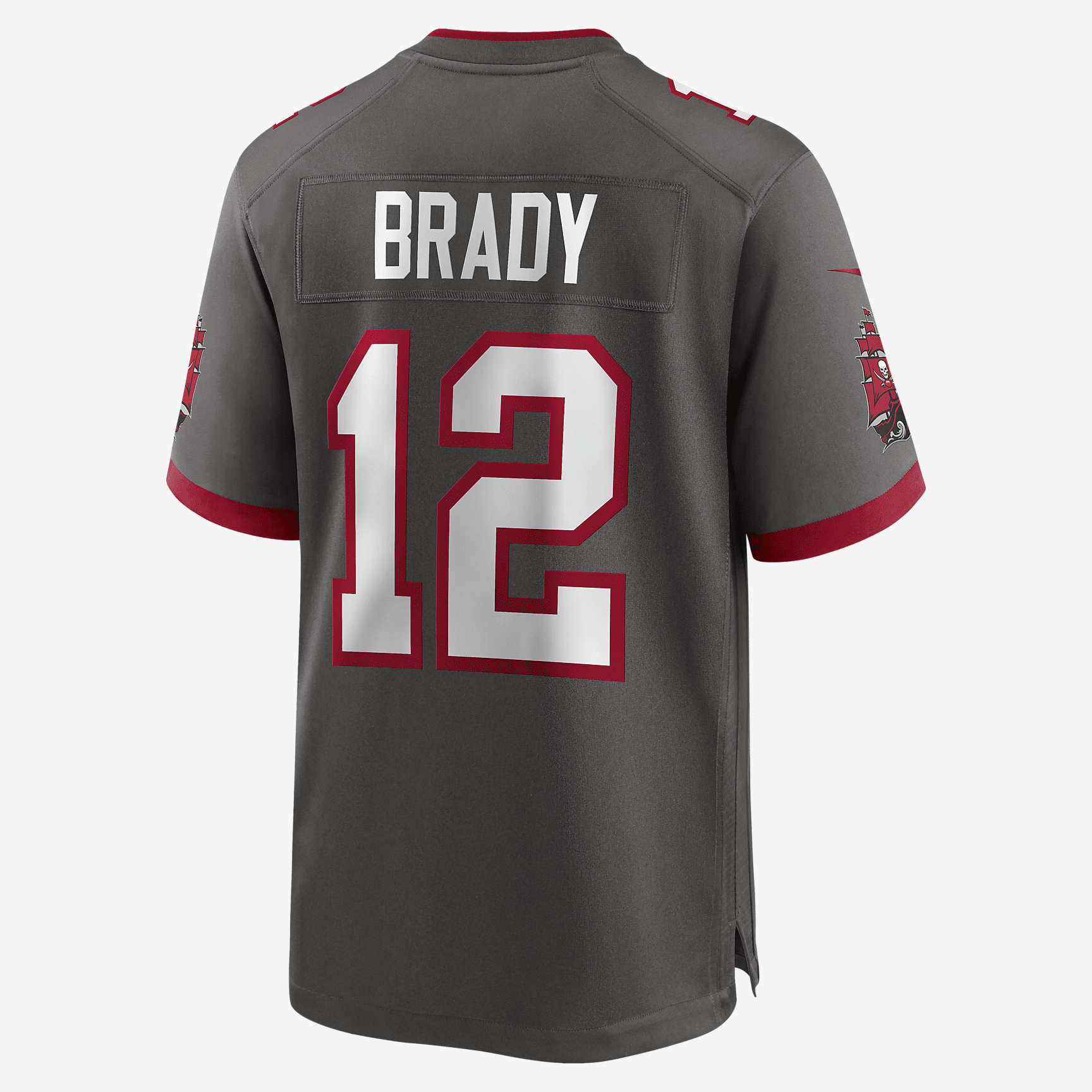 NFL Tampa Bay Buccaneers (Tom Brady) Men's Game Jersey - Deep Pewter