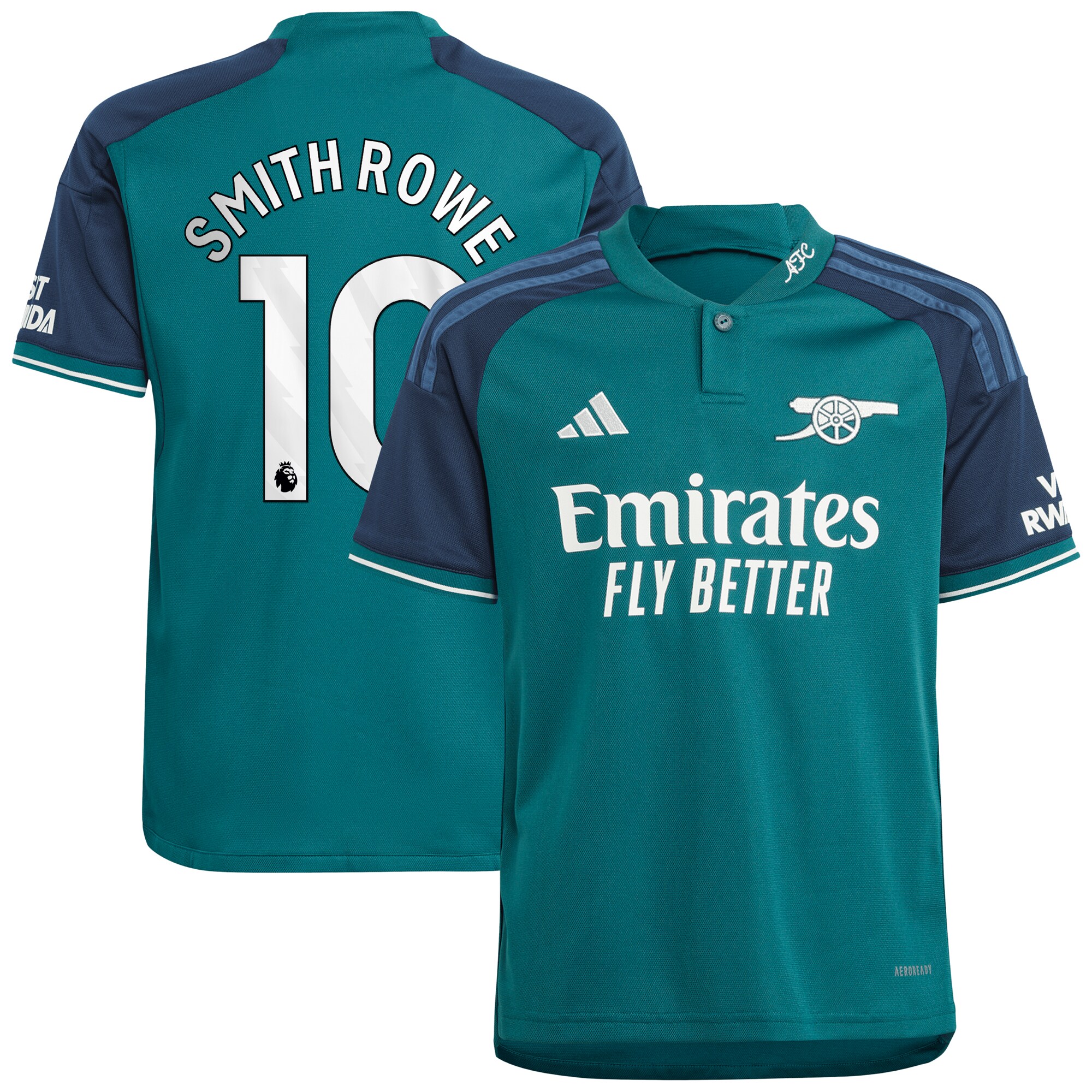 Emile Smith Rowe Arsenal adidas Youth 2023/24 Third Replica Player Jersey - Green