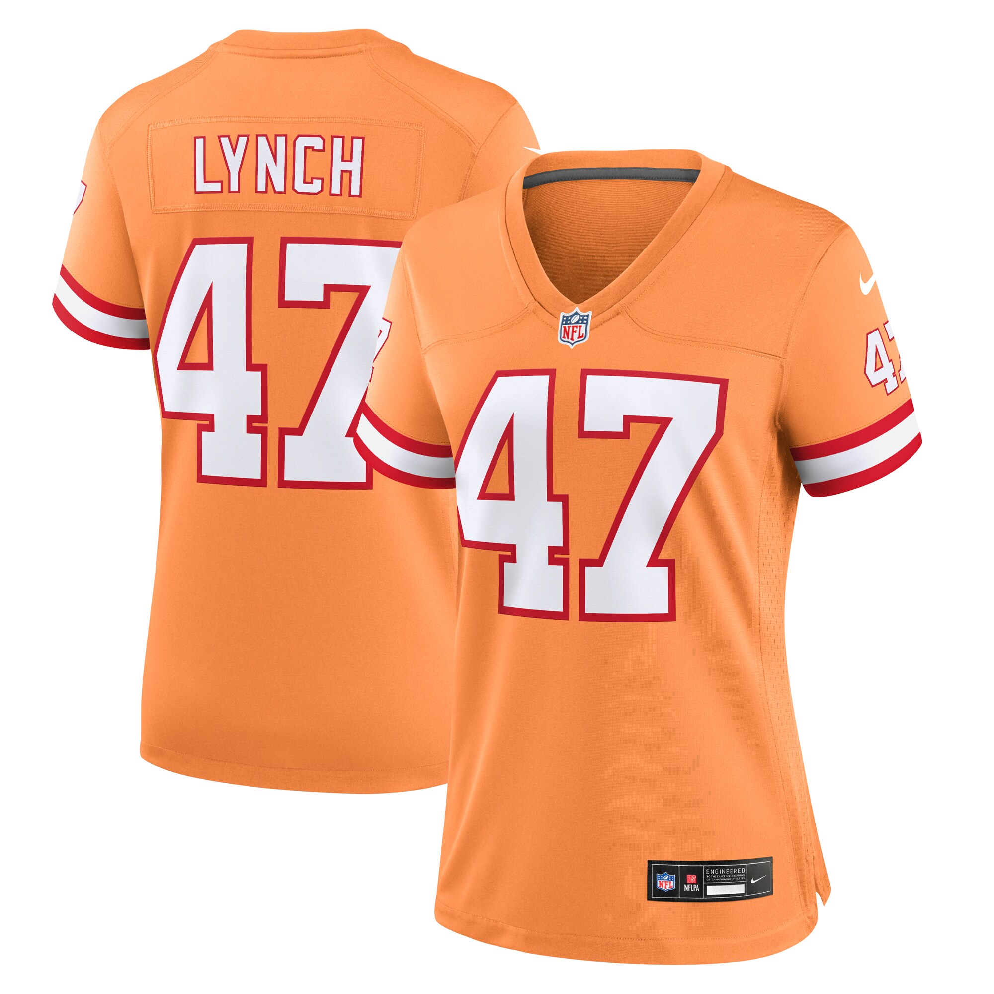 John Lynch Tampa Bay Buccaneers Nike Women's Throwback Game Jersey - Orange