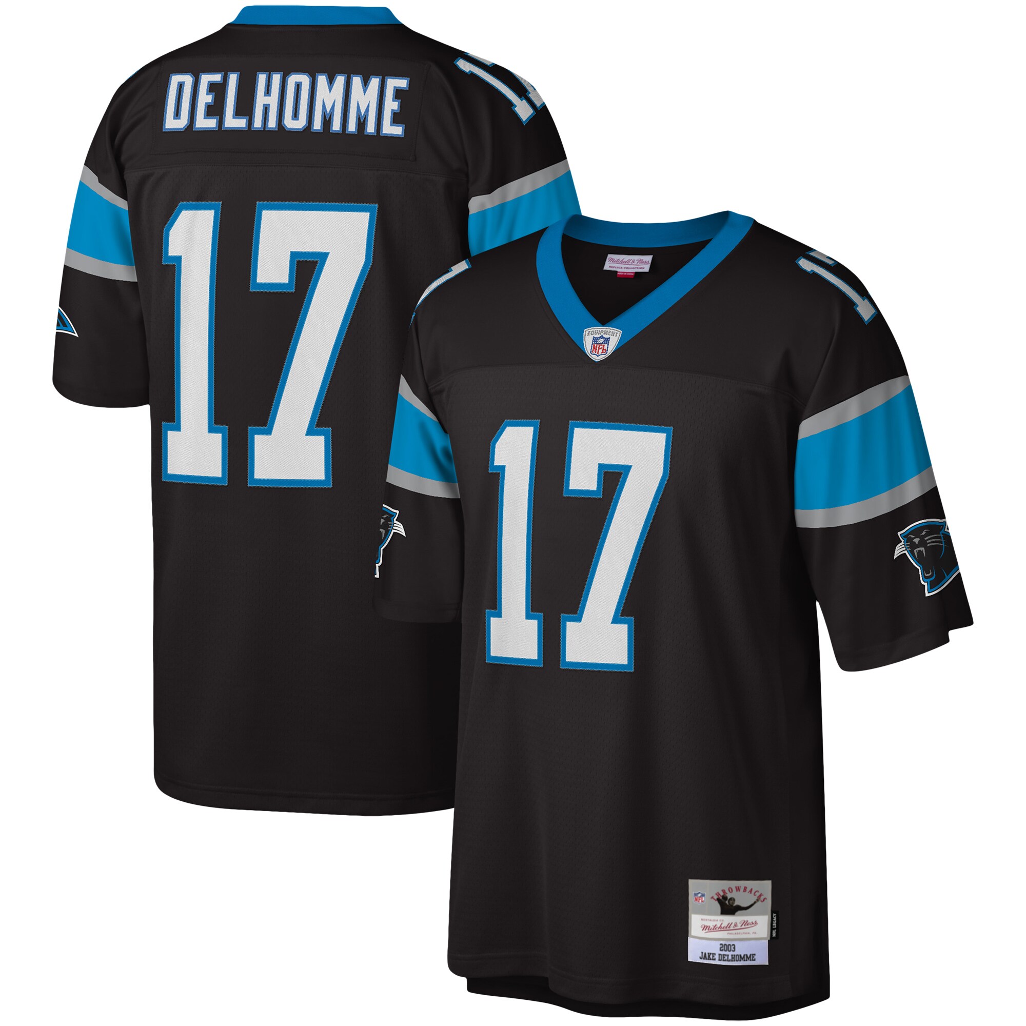 Jake Delhomme Carolina Panthers Mitchell & Ness 2003 Legacy Replica Jersey - Black