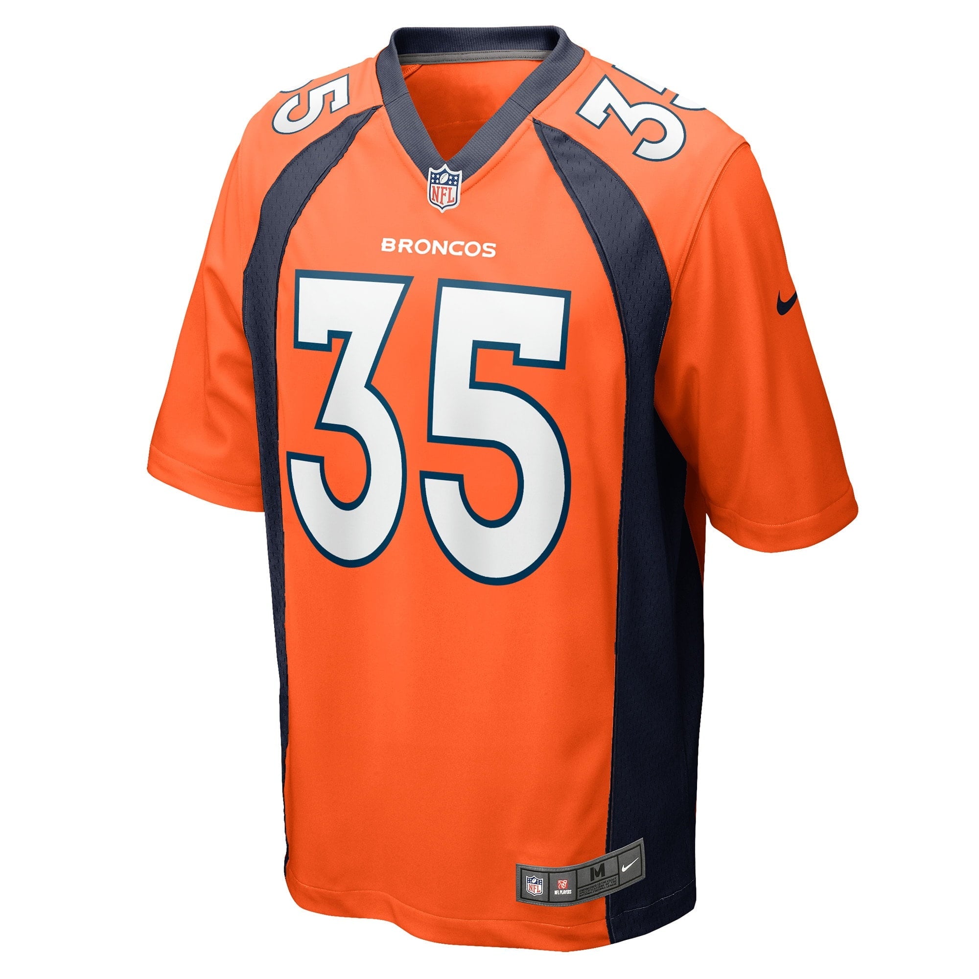Men's Nike JaQuan McMillian Orange Denver Broncos Game Player Jersey