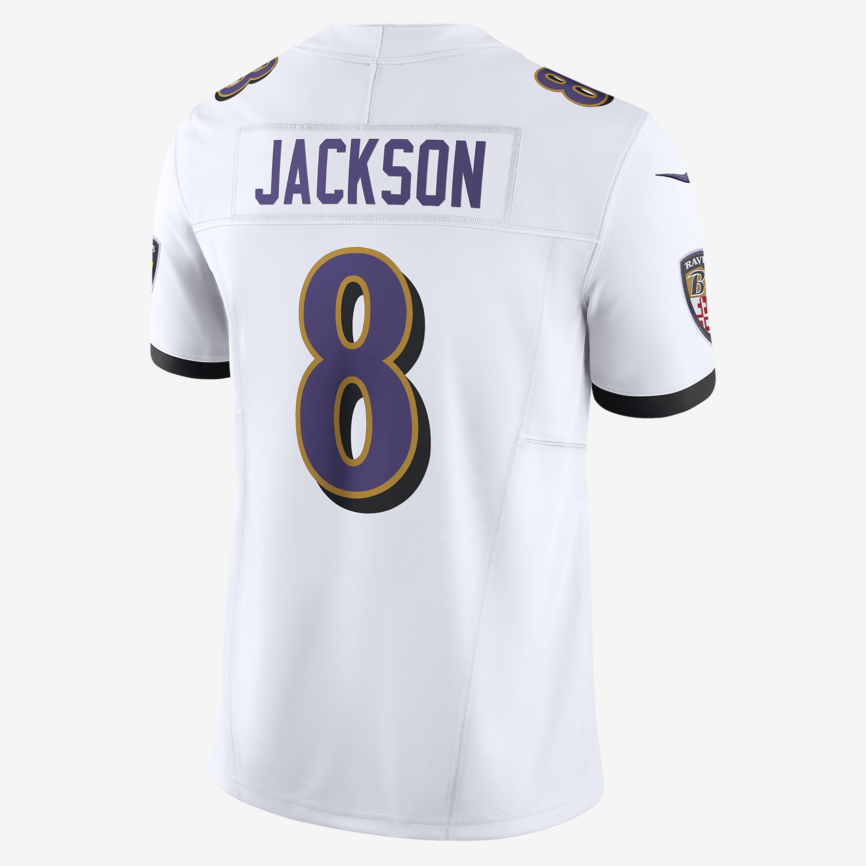 Lamar Jackson Baltimore Ravens Men's Nike Dri-FIT NFL Limited Football Jersey - White