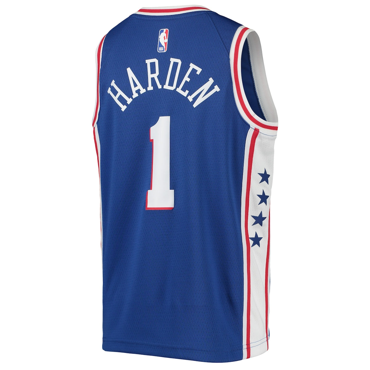 Boys' Grade School James Harden Nike 76ers 2020/21 Swingman Jersey Icon Edition - Blue