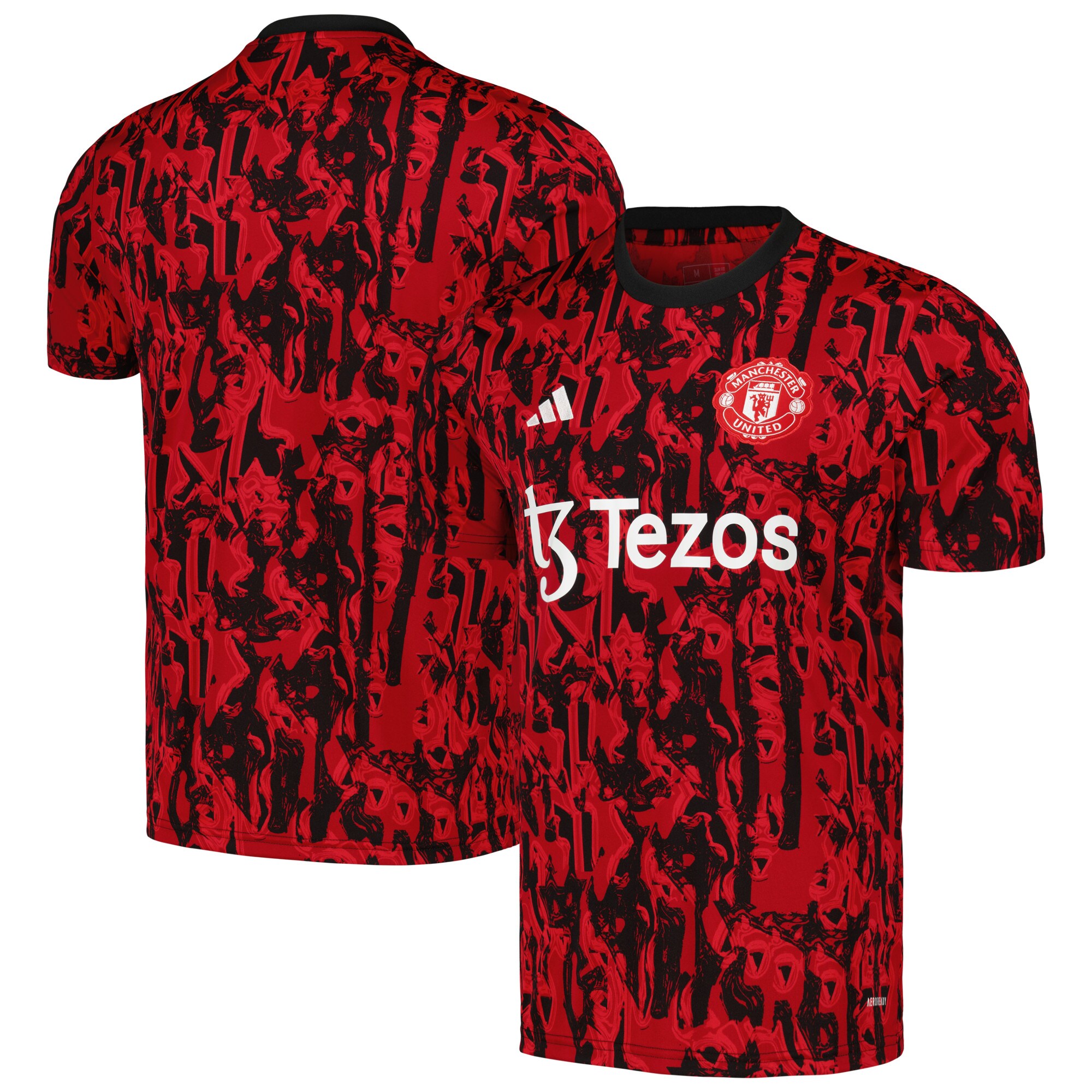 Manchester United adidas 2023/24 Pre-Match Top - Red
