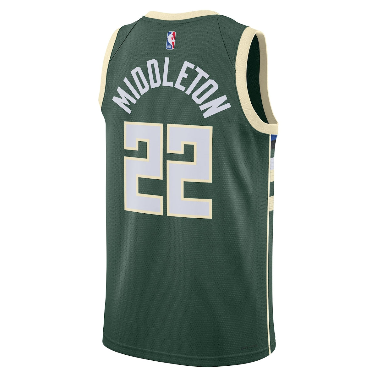 Men's Khris Middleton Nike Bucks 2022/23 Swingman Jersey Icon Edition - Green