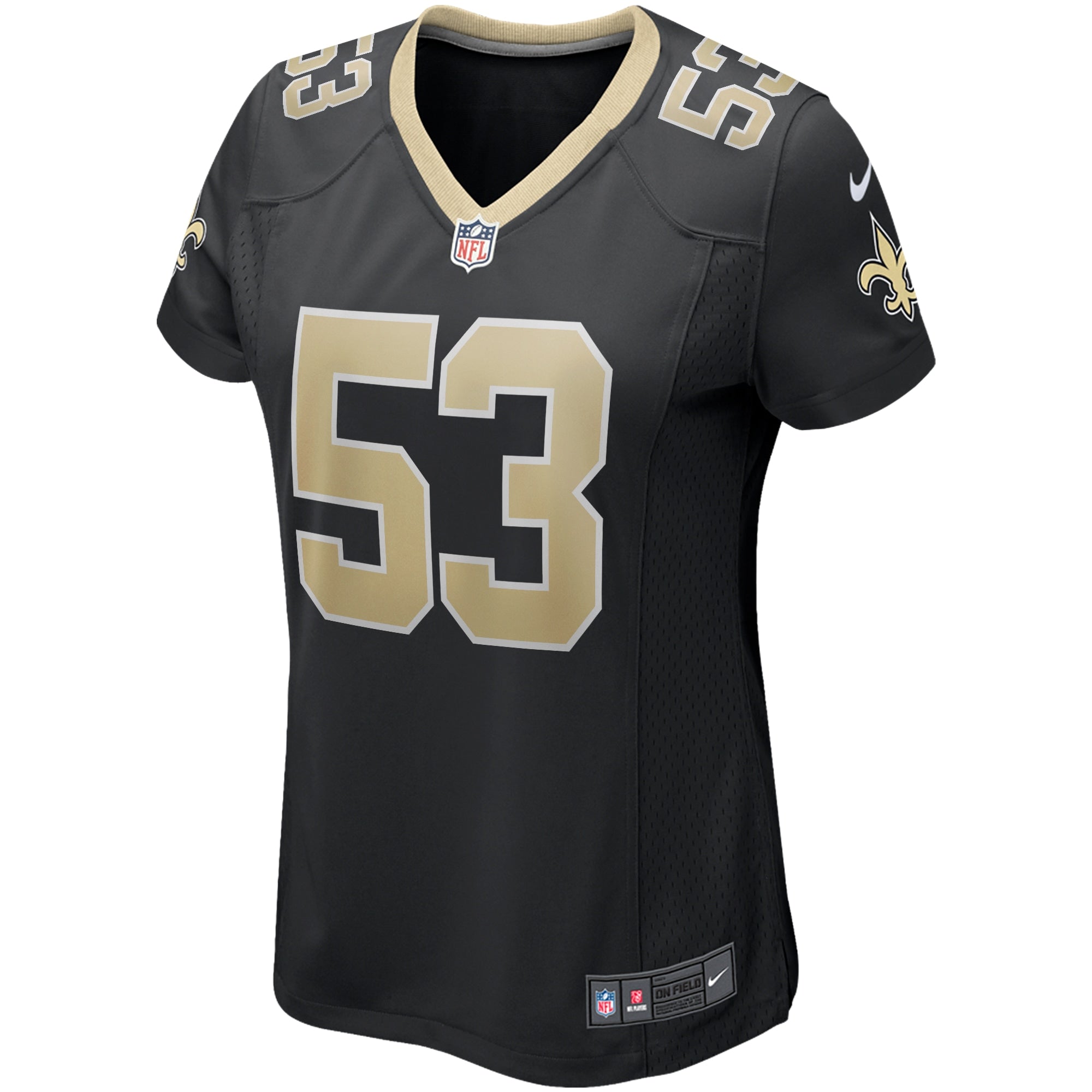 Women's Nike Zack Baun Black New Orleans Saints Game Jersey
