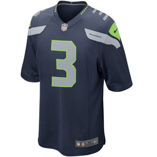 Youth Seattle Seahawks  Russell Wilson  Nike College Navy Team Color Game Jersey
