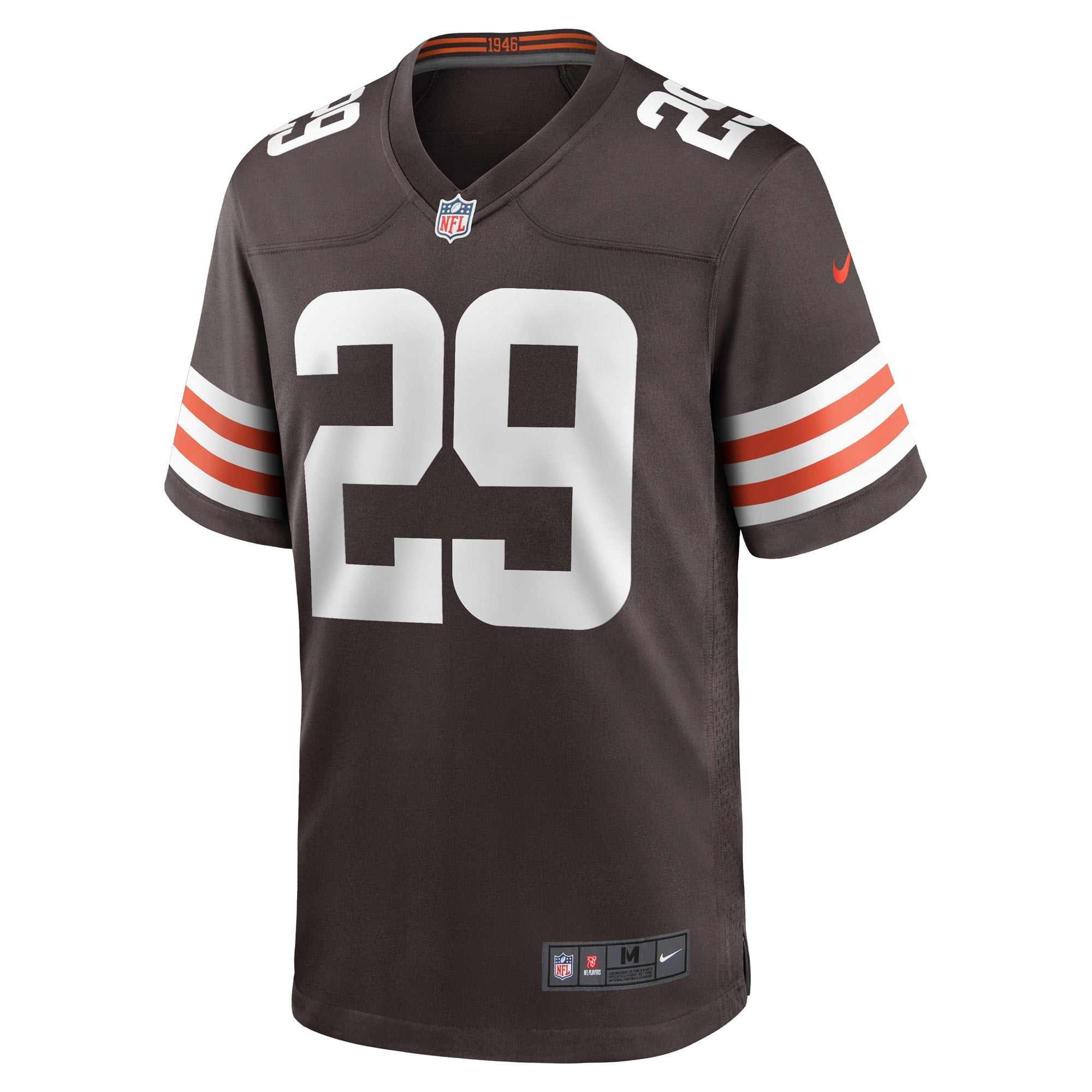 Men's Nike Herb Miller Brown Cleveland Browns Game Player Jersey