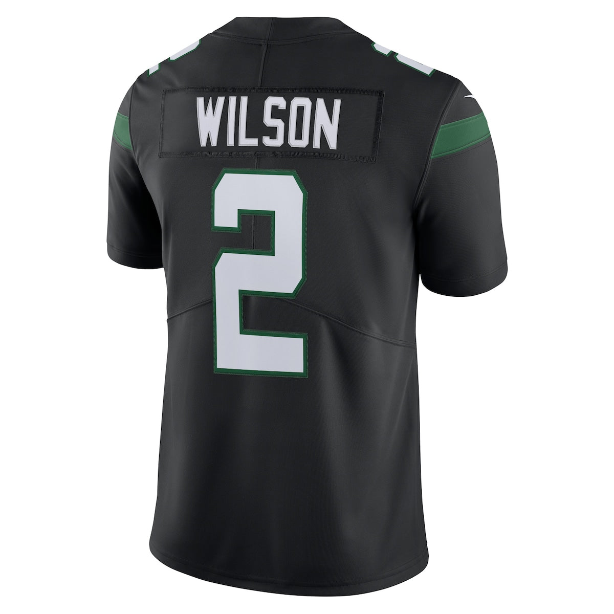 Men's Zach Wilson Nike Jets Stealth Vapor Limited Jersey - Black
