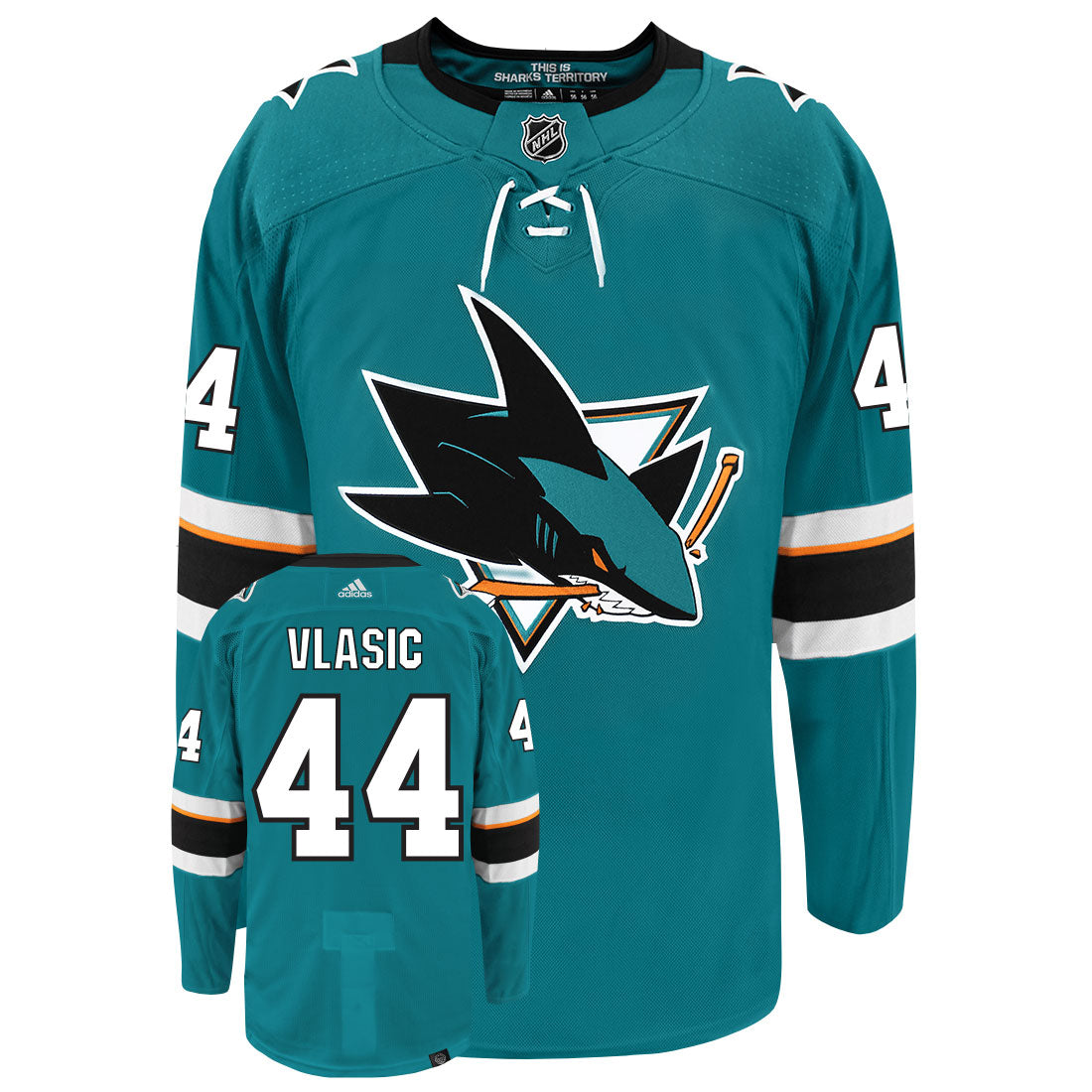 Marc-Edouard Vlasic San Jose Sharks Adidas Primegreen Authentic NHL Hockey Jersey