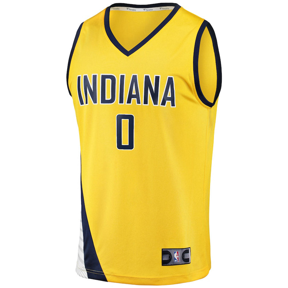 Men's Indiana Pacers Tyrese Haliburton Statement Edition Jersey - Gold