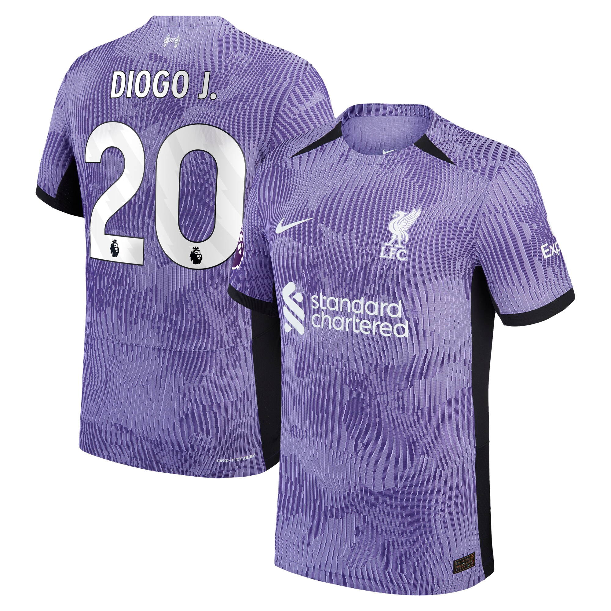 Diogo Jota Liverpool Nike 2023/24 Third Vapor Match Authentic Player Jersey - Purple