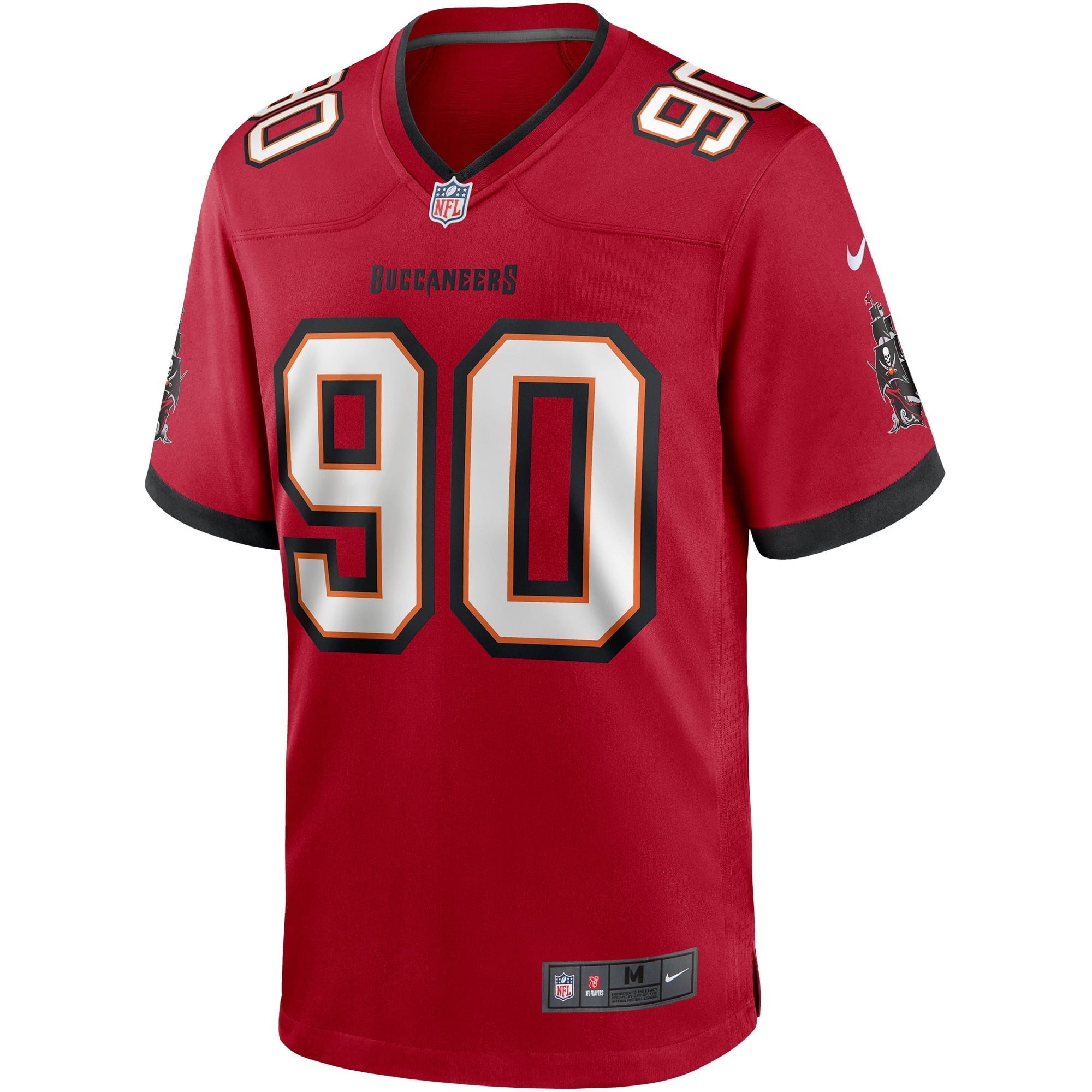 Men's Nike Jason Pierre-Paul Red Tampa Bay Buccaneers Game Player Jersey