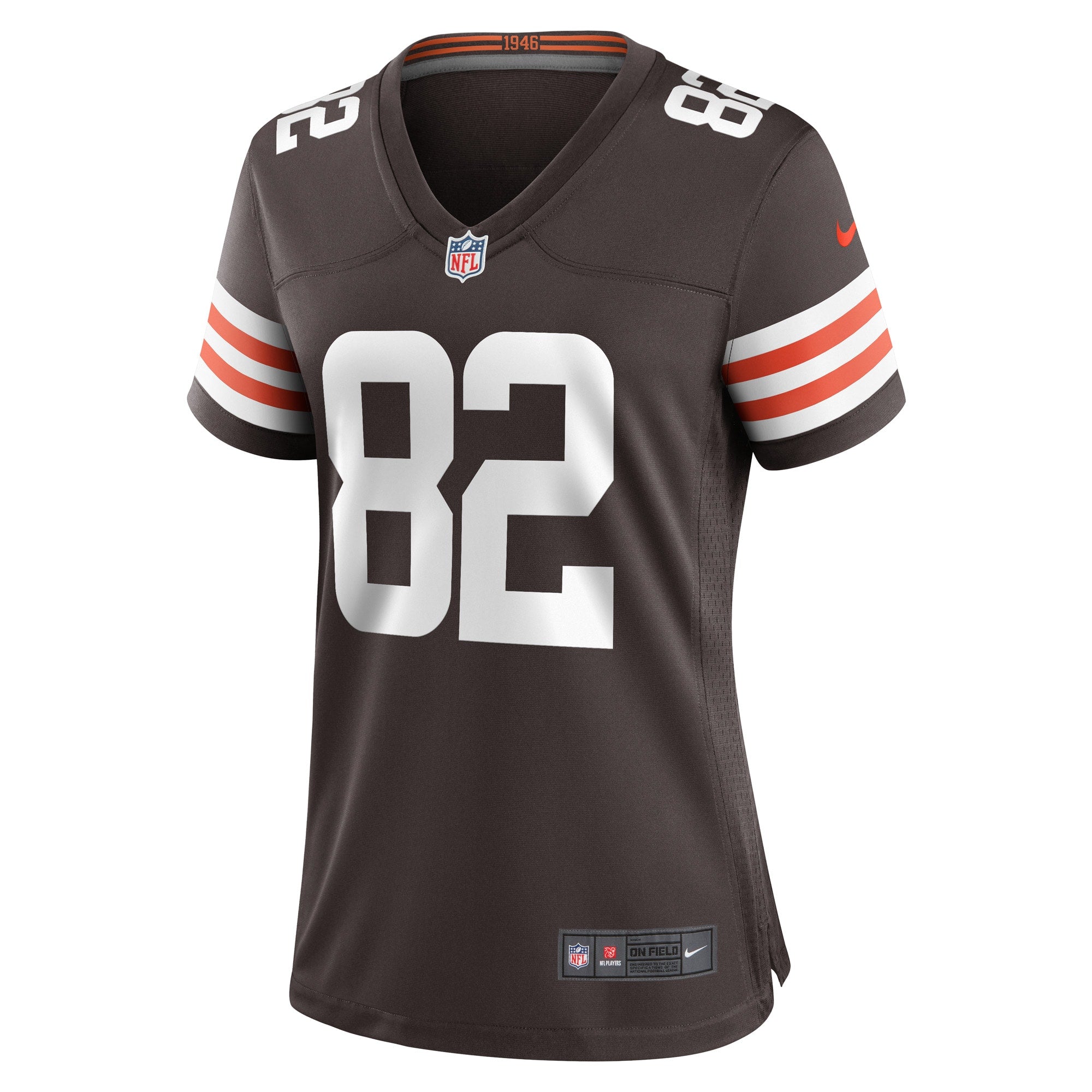 Women's Nike Mike Harley Jr. Brown Cleveland Browns Game Player Jersey
