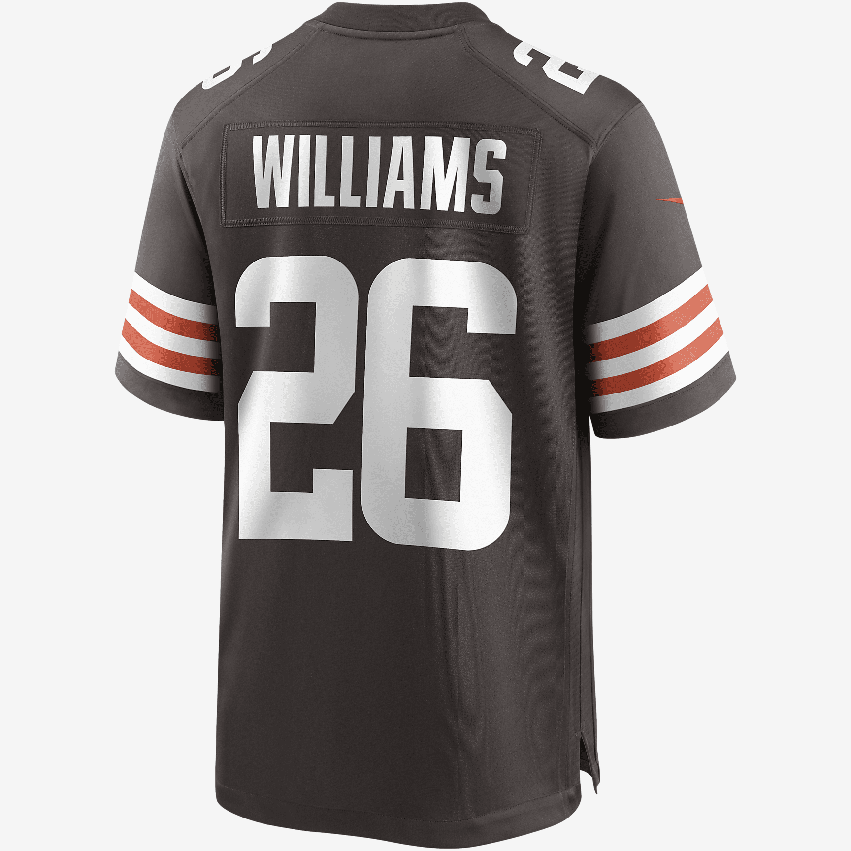 NFL Cleveland Browns (Greedy Williams) Men's Game Football Jersey - Seal Brown